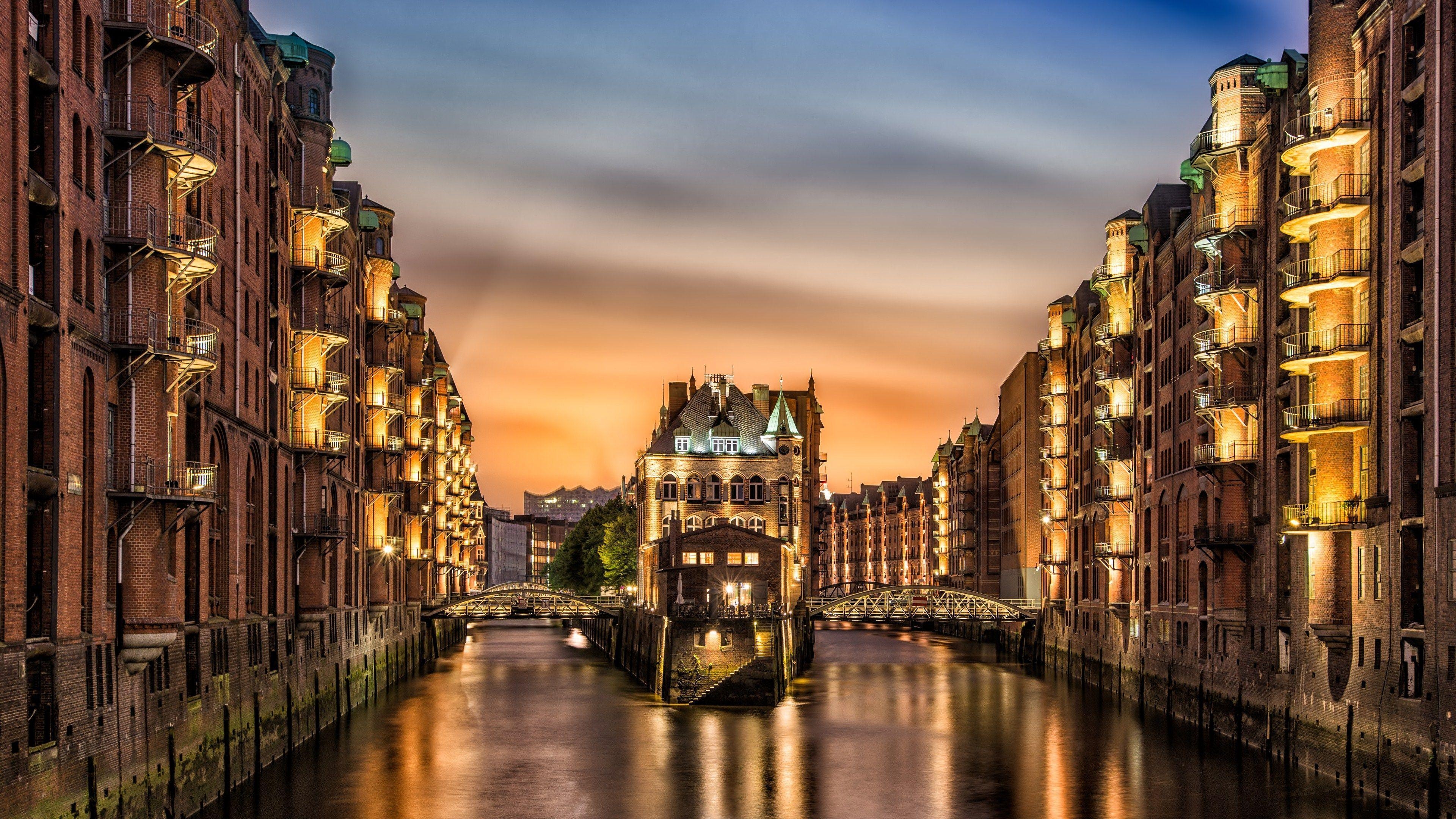 3840x2160 Hamburg HD Wallpaper, Desktop