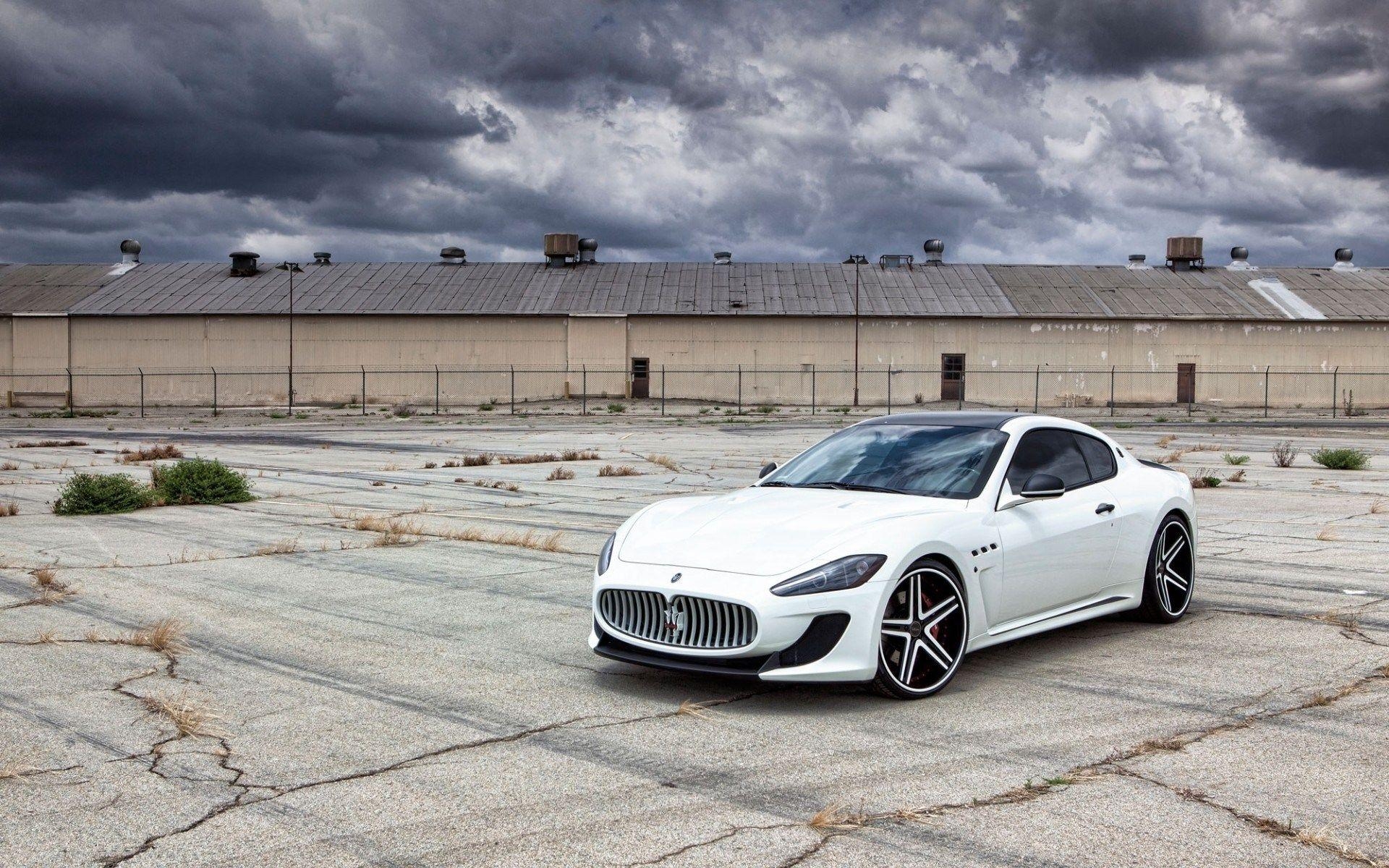 1920x1200 White Maserati GranTurismo MC Stradale Sports Car Wallpaper. best, Desktop