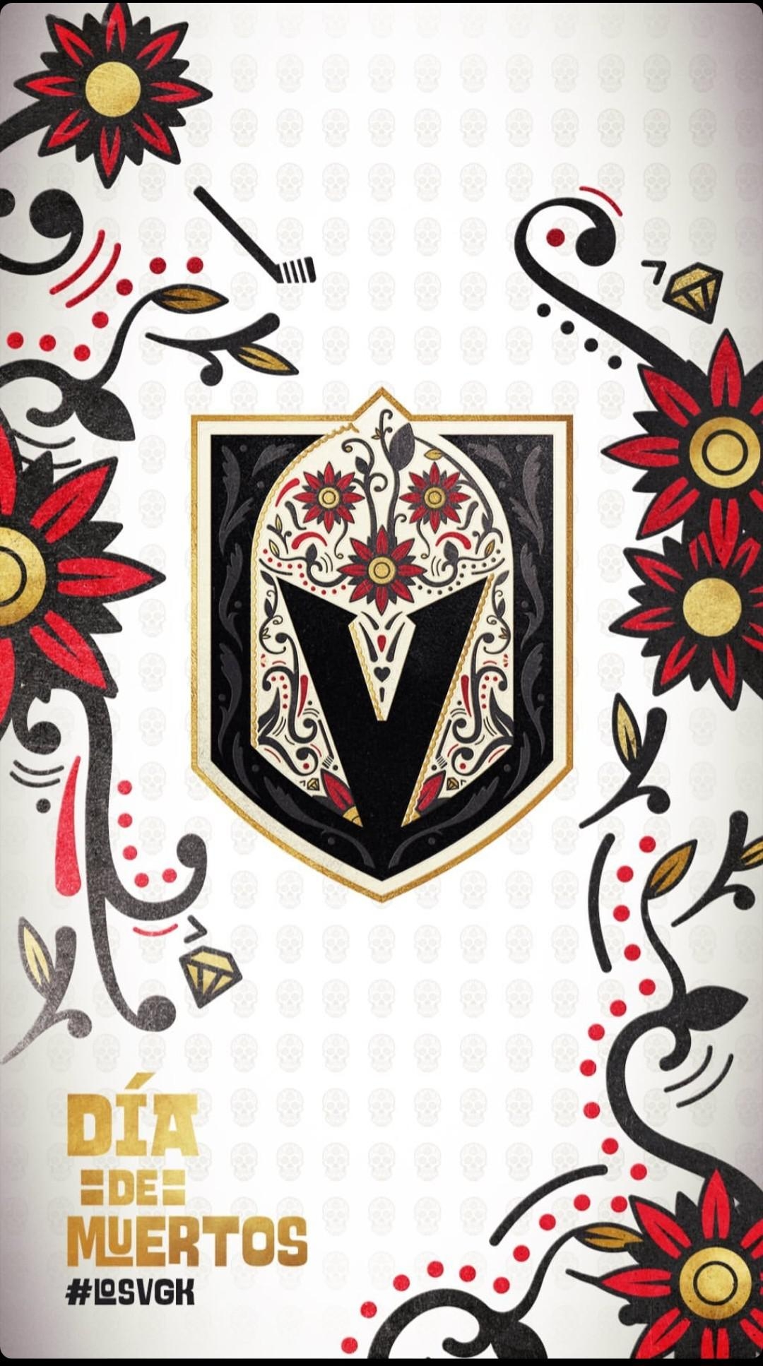1080x1940 Vegas Golden Knights Dia de Muertos Wallpaper!, Phone