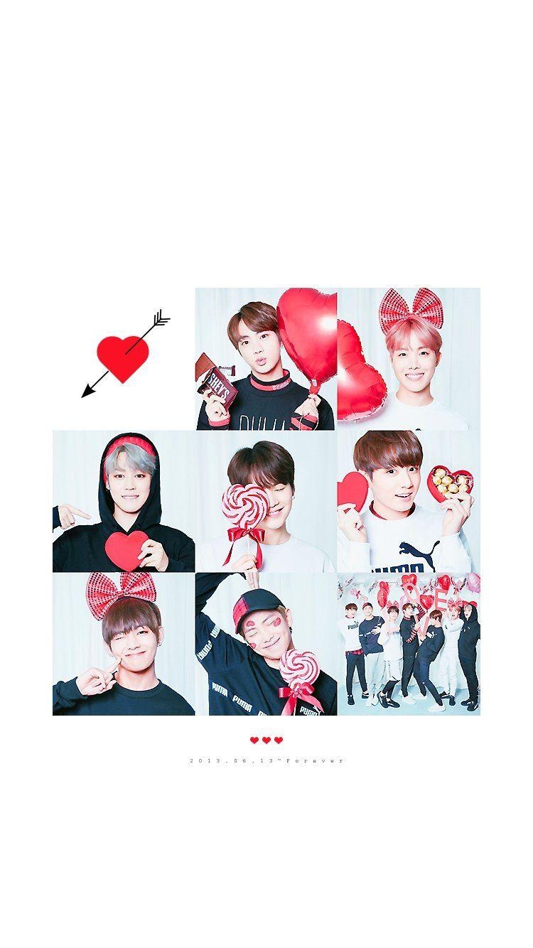 750x1340 BTS Valentine Wallpaper Free BTS Valentine Background, Phone