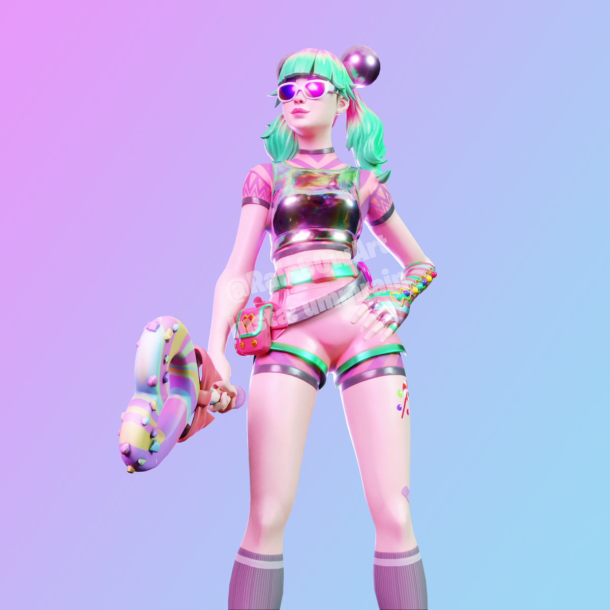 1200x1200 Tropical Punch Zoey Fortnite wallpaper, Phone