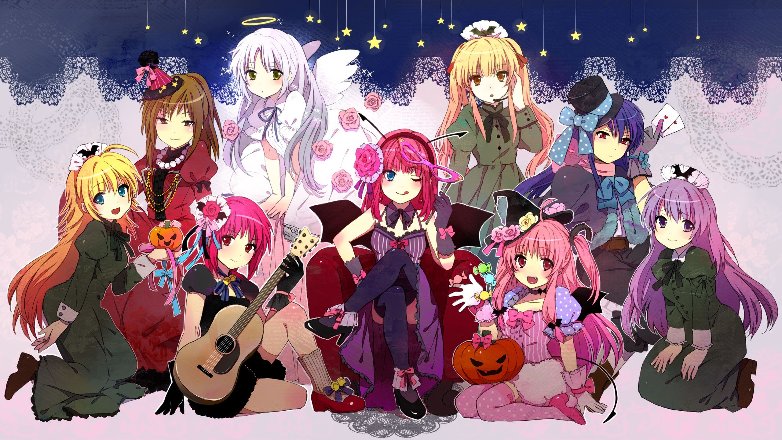 2560x1440 Group Of Girls Anime, HD Wallpaper & background Download, Desktop