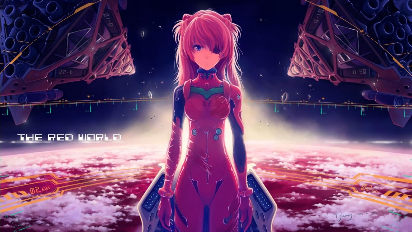 1370x770 Asuka Langley Soryu Anime Girl Desktop Wallpaper, Desktop