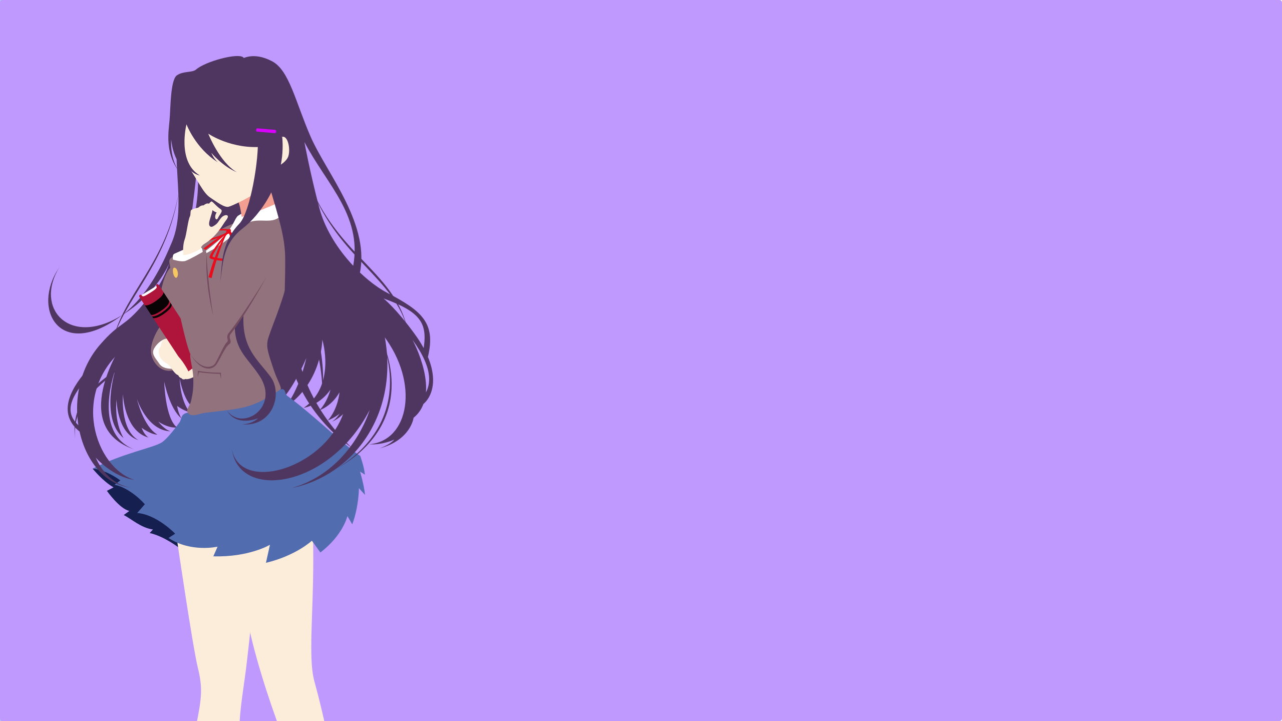 2560x1440  Yuri (Doki Doki Literature Club!) wallpaper, Desktop