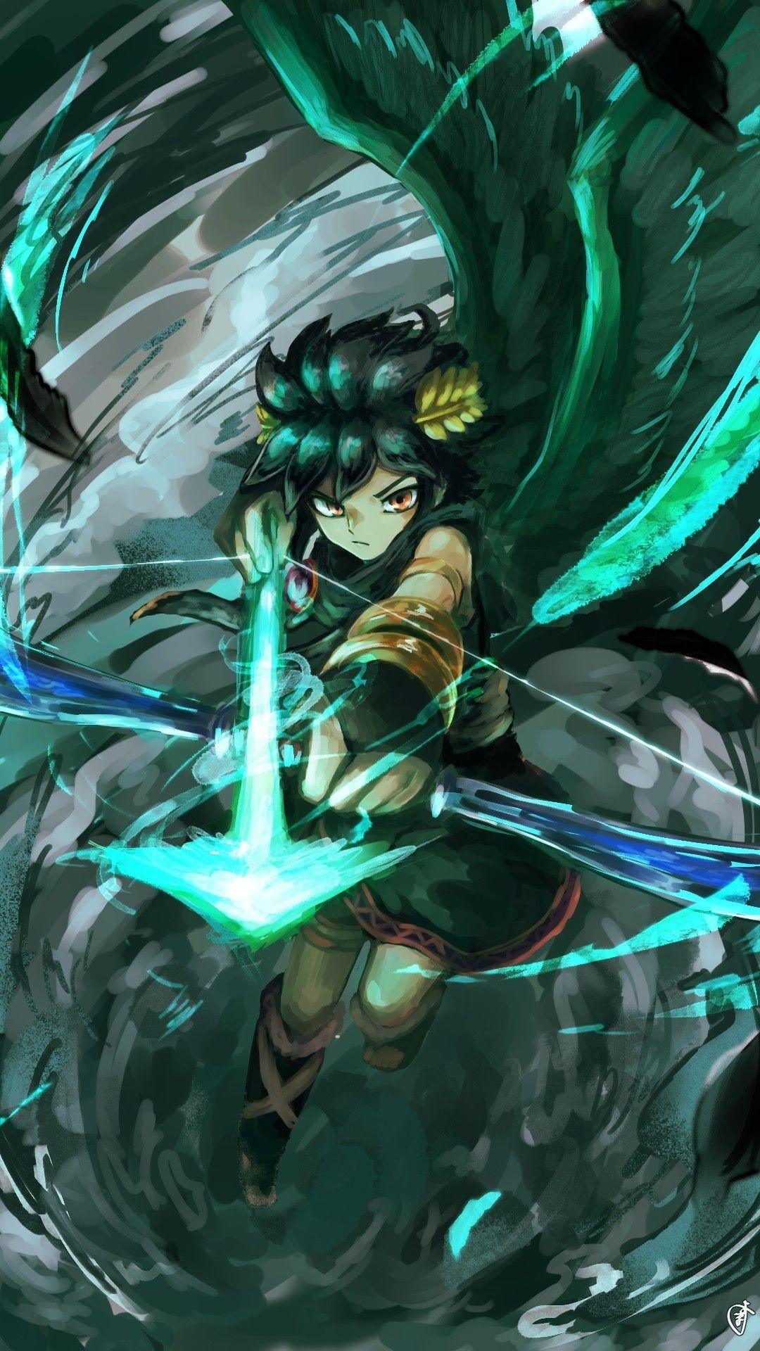 1080x1920 Kid Icarus. Dark Pit Won't Escape From My Arrow, Phone