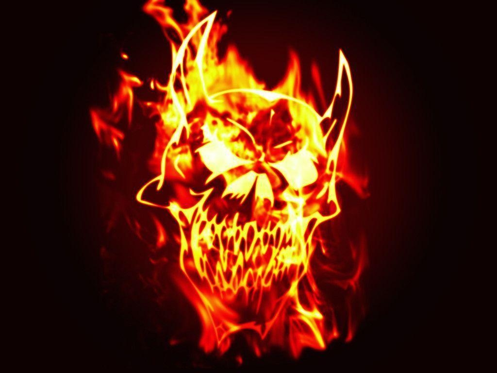 1030x770 Skull Fire Wallpaper Pics, Desktop