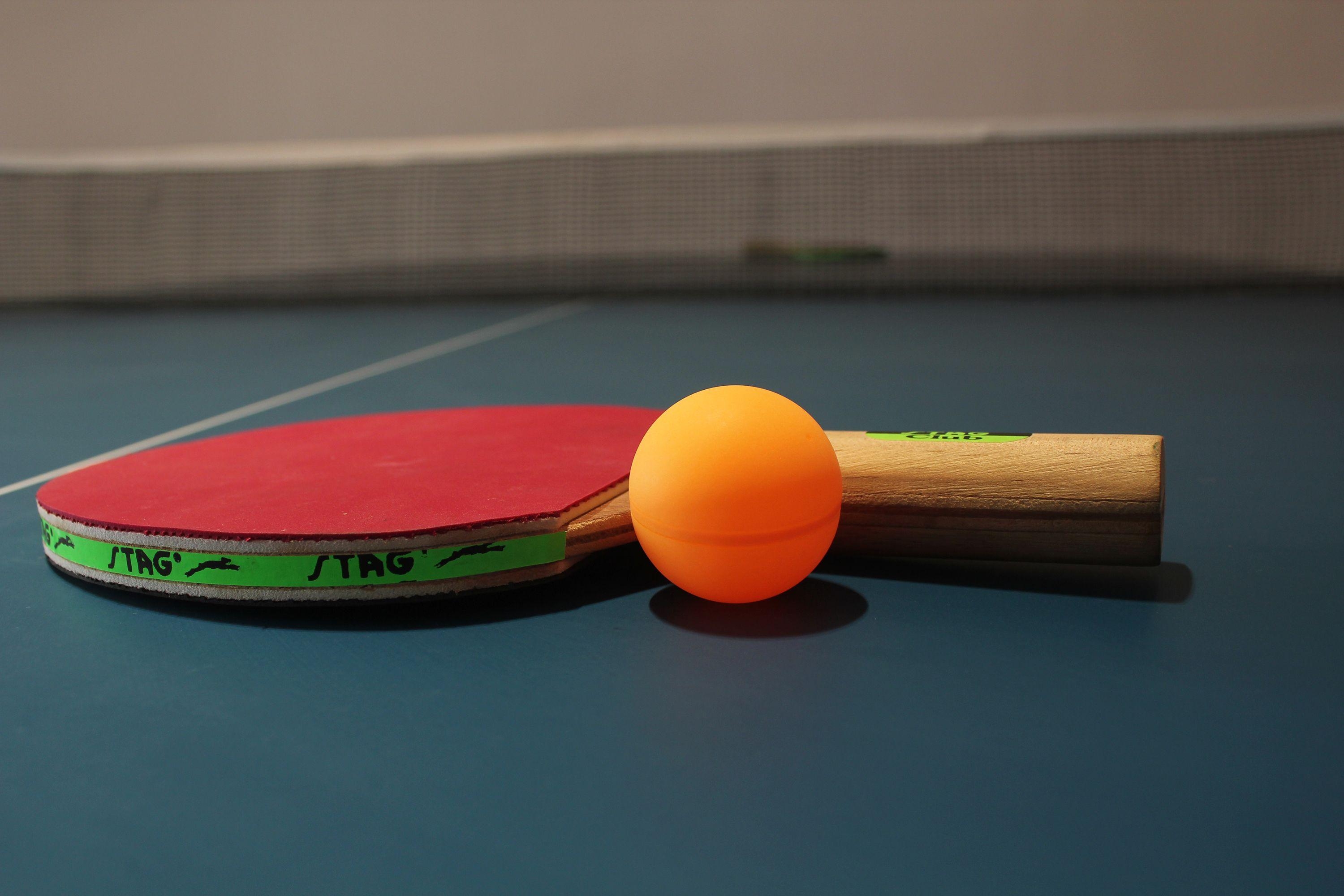 3000x2000 Stag Table Tennis Yellow Ball And Racket Links. Free, Desktop