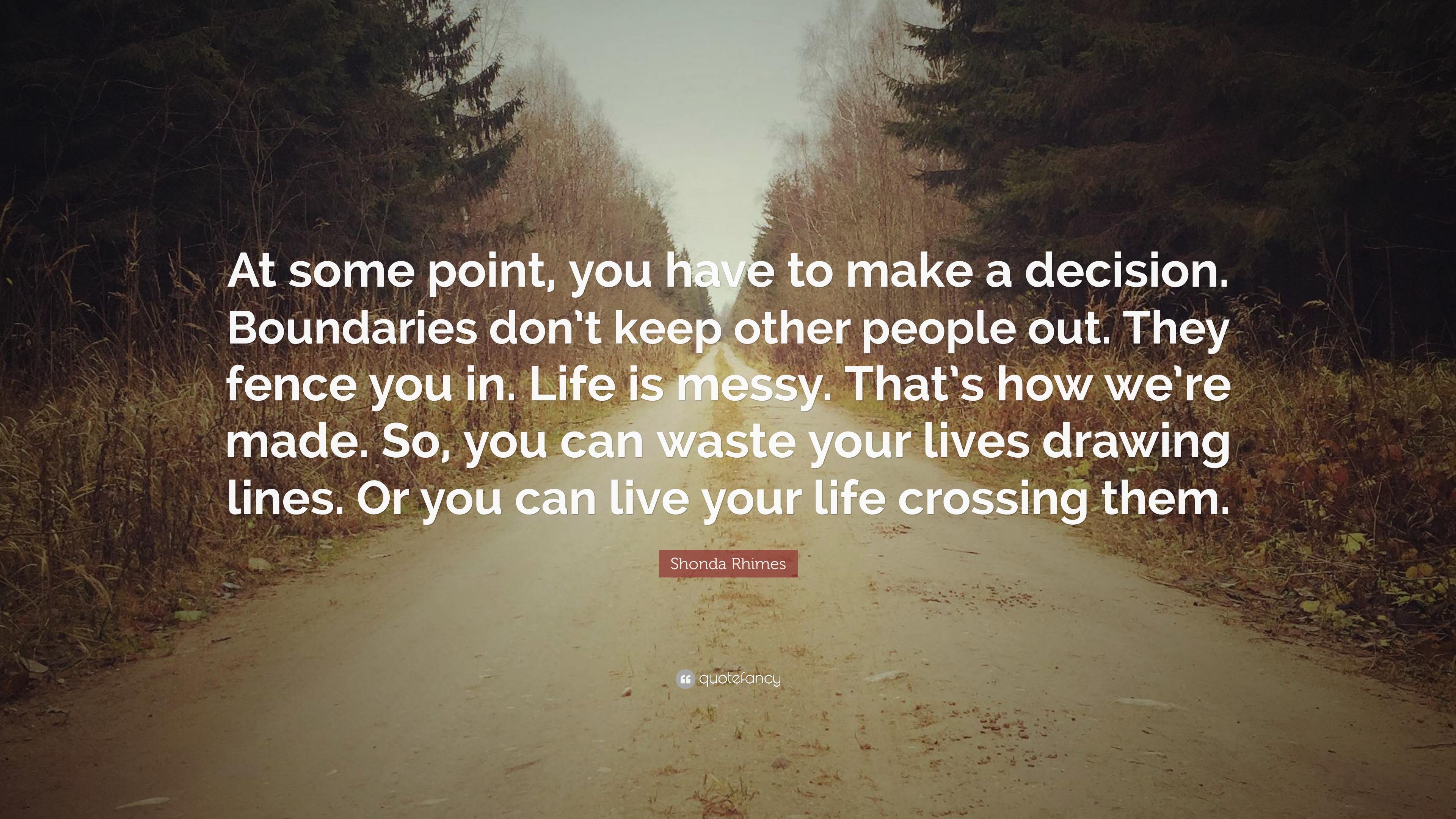 3840x2160 Shonda Rhimes Quote: “At some point, you have to make a decision, Desktop