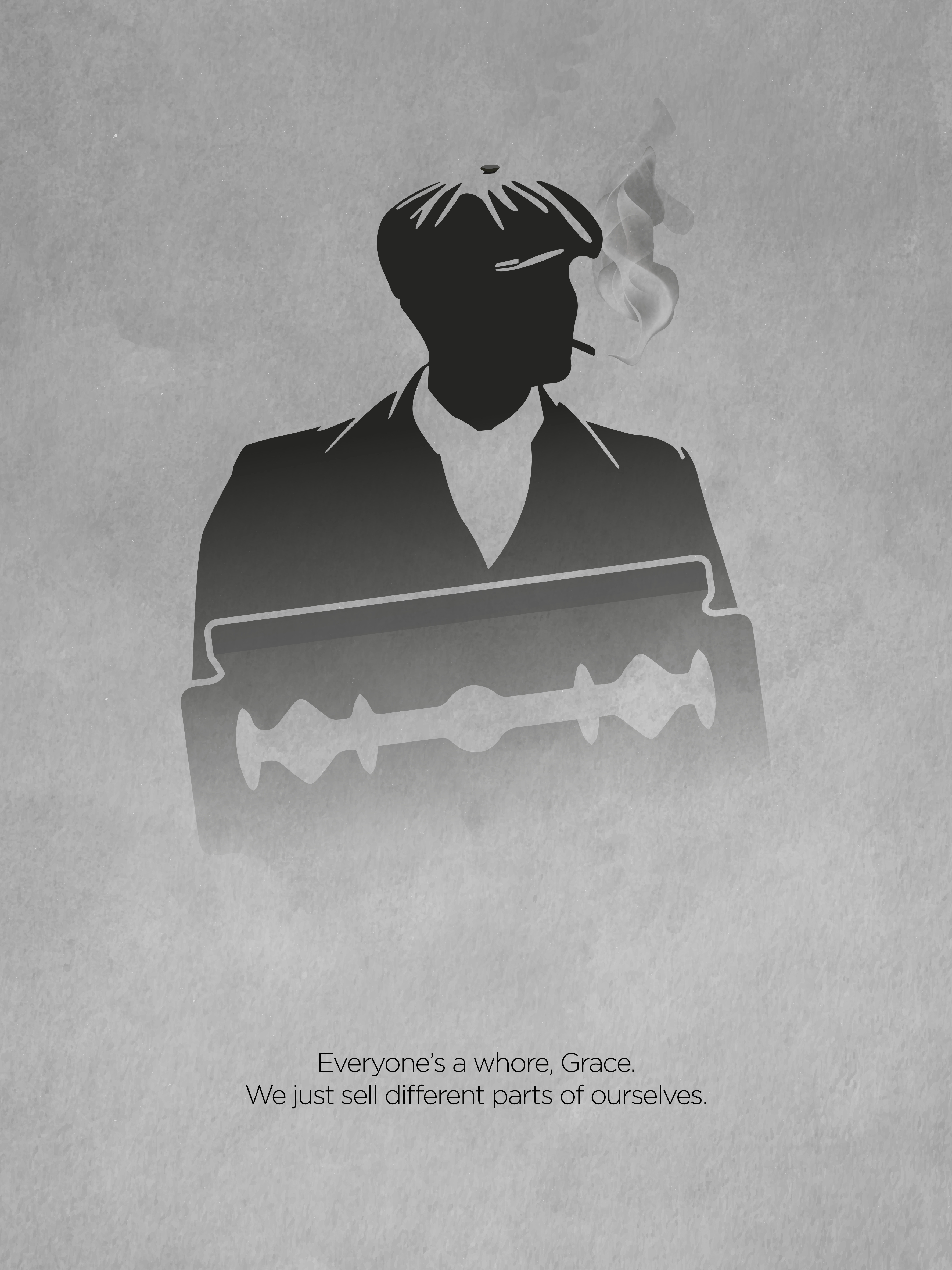 3550x4730 Peaky Blinders serie minimalist poster and quote, with Thomas Shelby, Phone