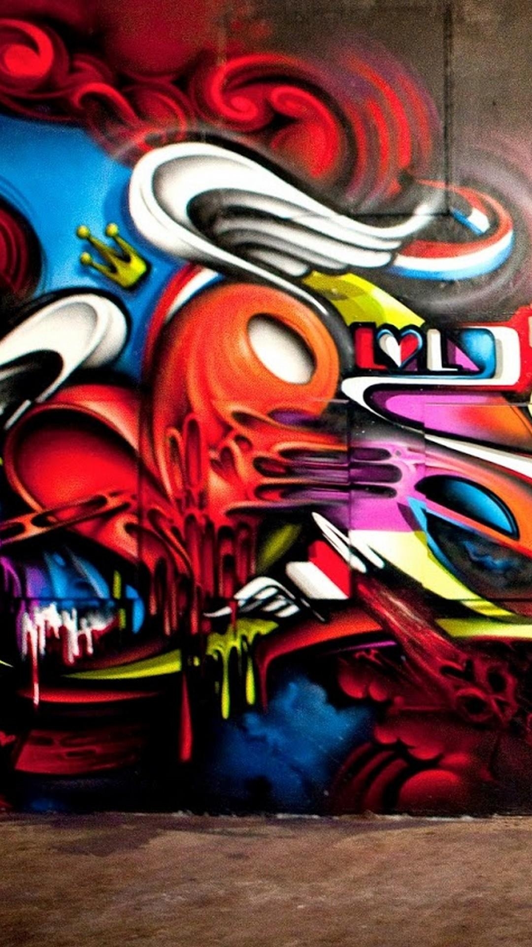 1080x1920 Graffiti Art iPhone Wallpaper 3D iPhone Wallpaper, Phone