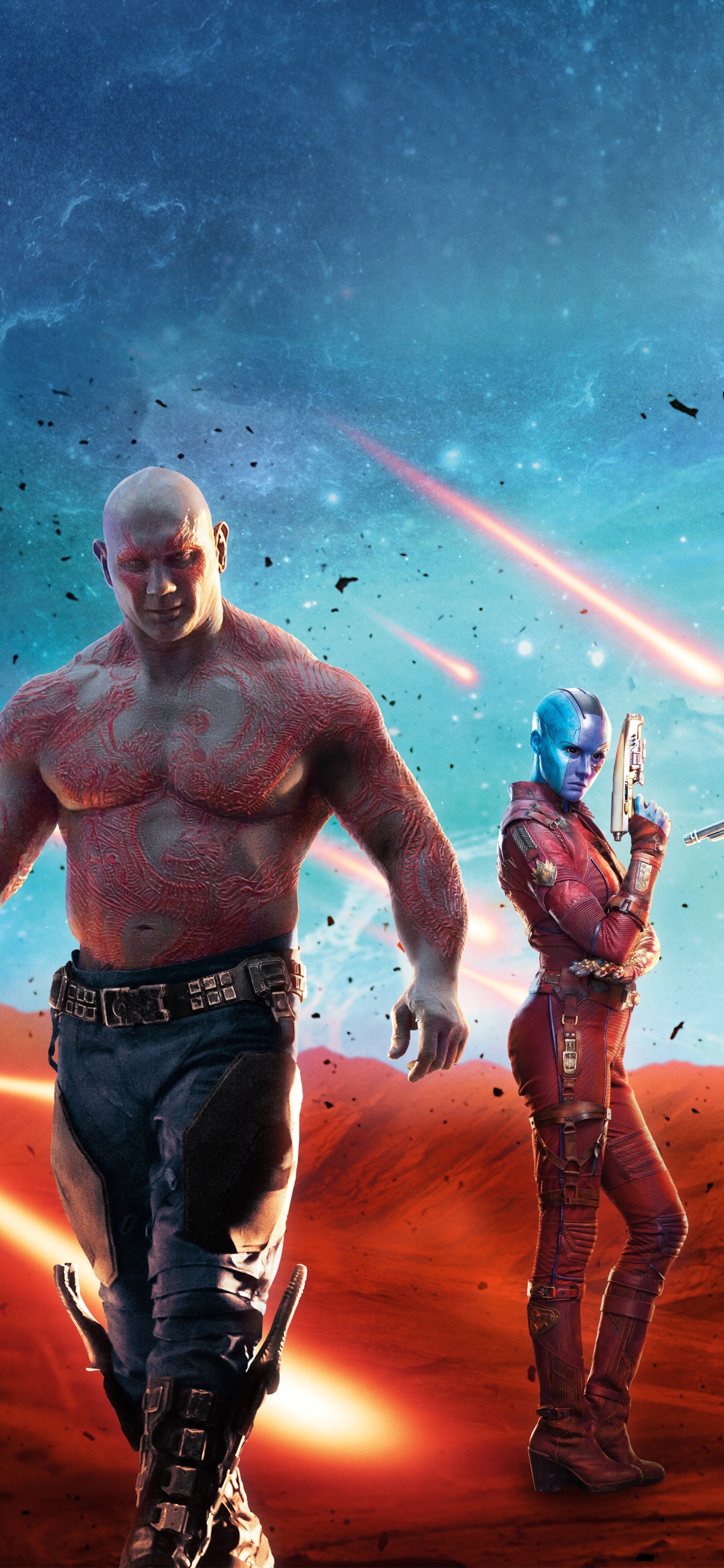 1440x3120 Wallpaper / Movie Guardians of the Galaxy Vol. 2 Phone Wallpaper, Nebula (Marvel Comics), Drax The Destroyer,  free download, Phone