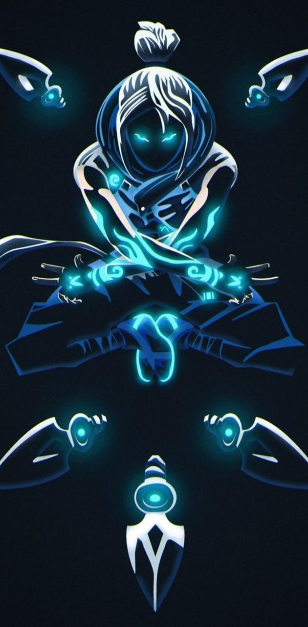 630x1280 Ninja neon wallpaper, Phone