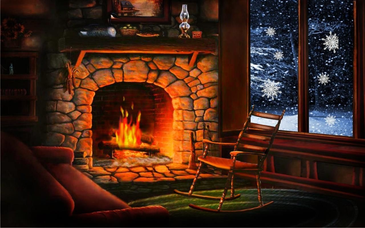 1280x800 cozy winter night. Winter fireplace, Desktop