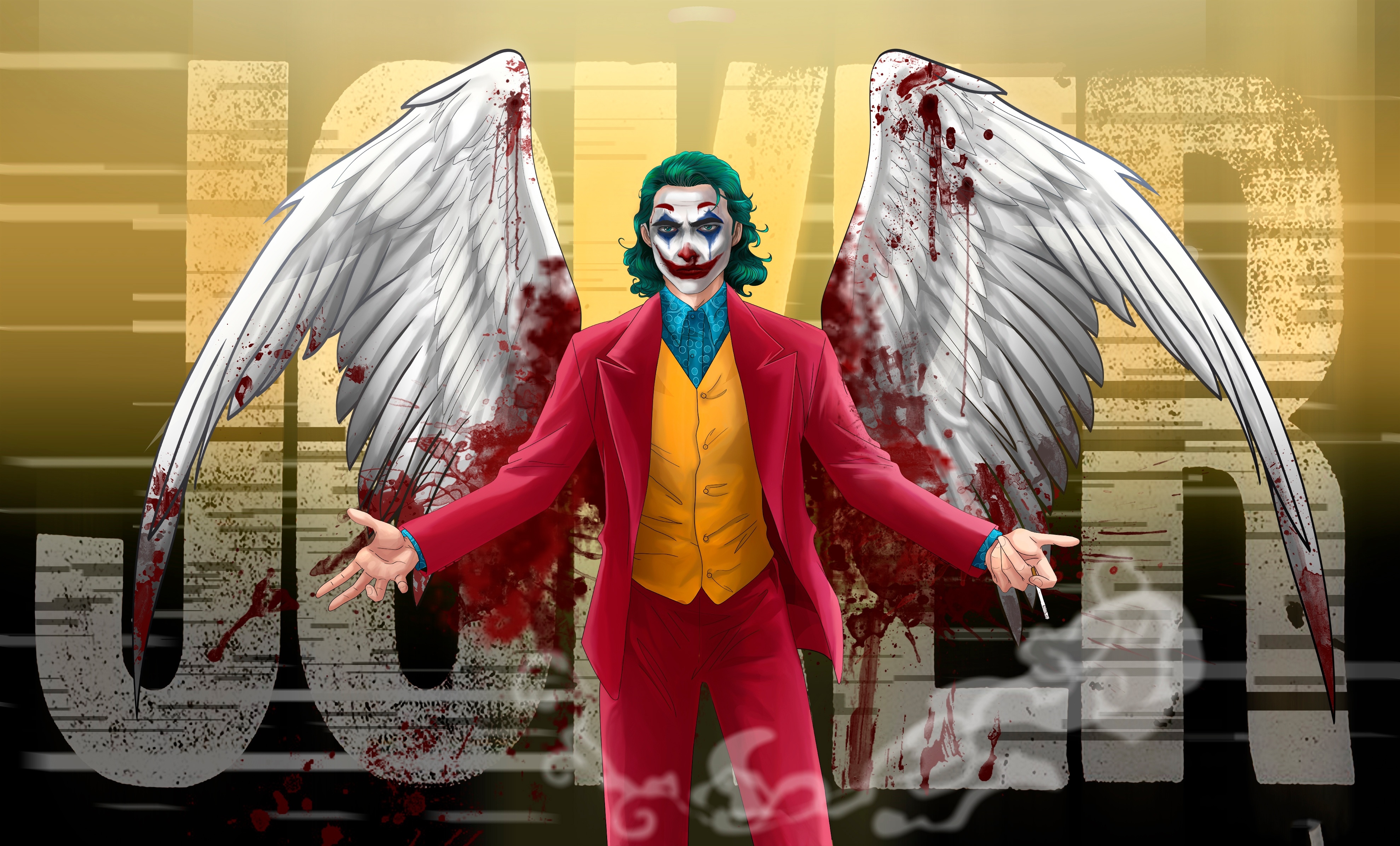 3960x2400 Wallpaper 4k Joker with Wings Wallpaper, Desktop