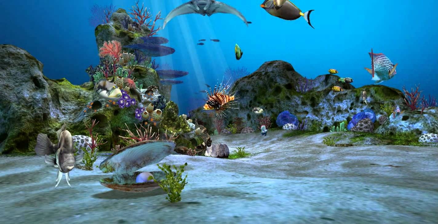 1430x730 Amazingly Beautiful 3D Aquarium Live Wallpaper, Desktop