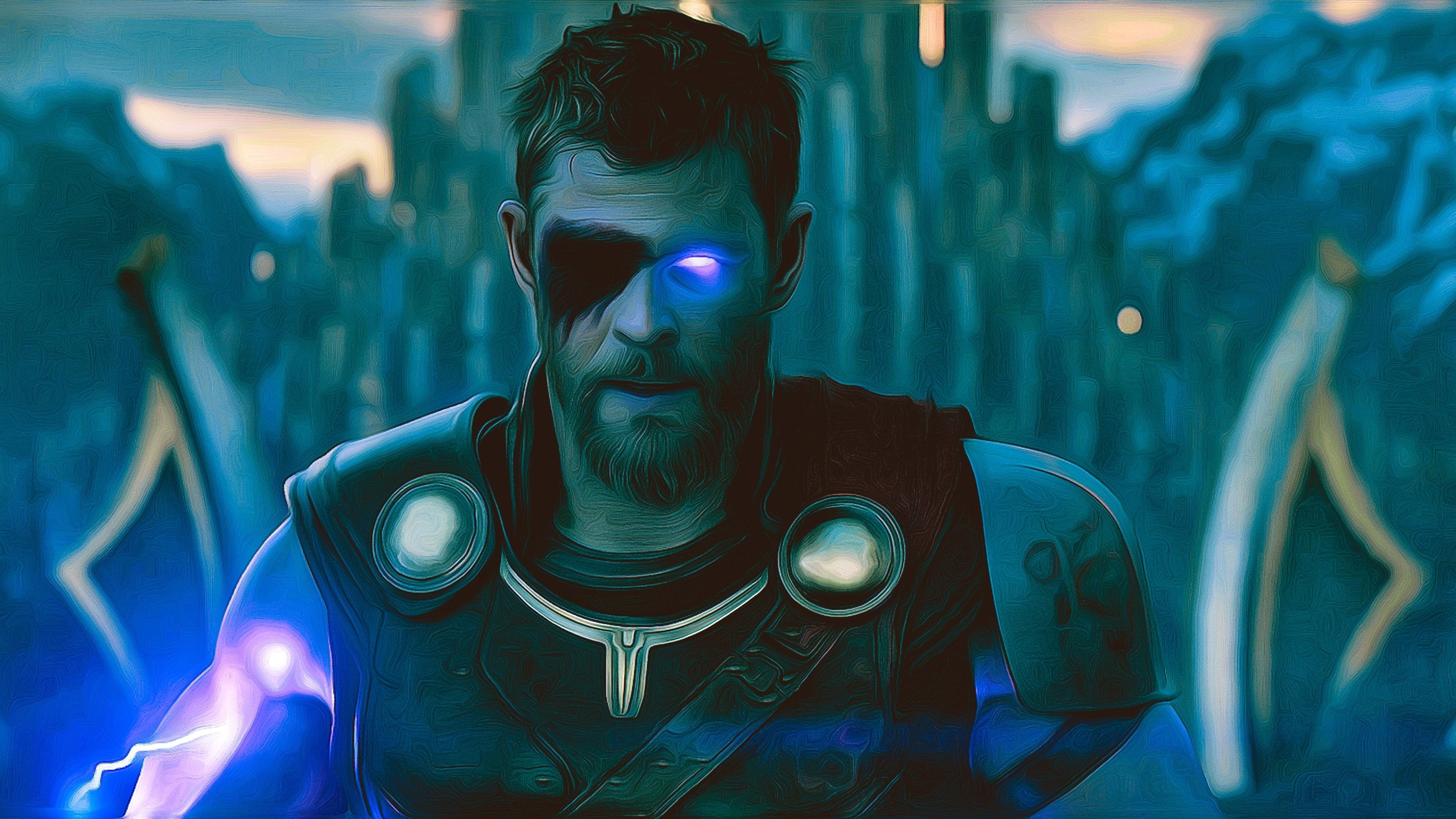 3840x2160 Thor God Of Thunder Artwork 4K thor wallpaper, thor ragnarok, Desktop