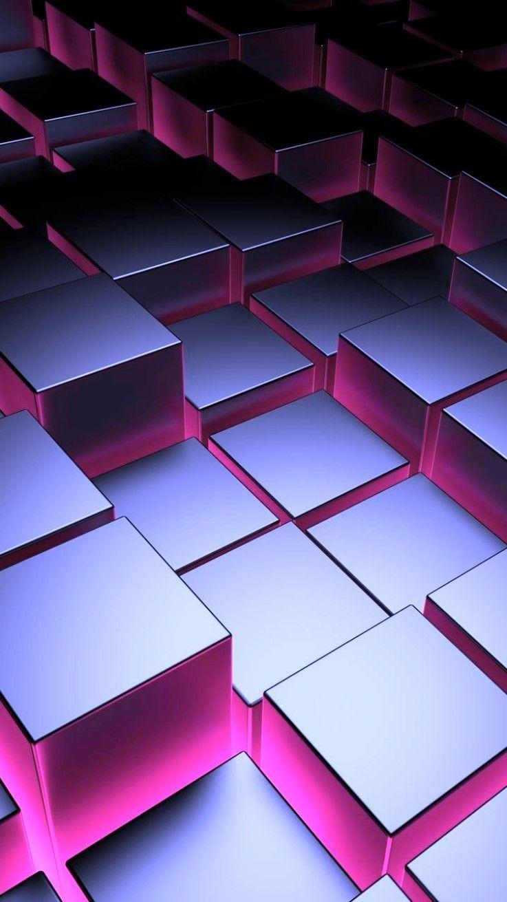 740x1320 Cube floor wallpaper. #background #wallpaper #abstract d, Phone