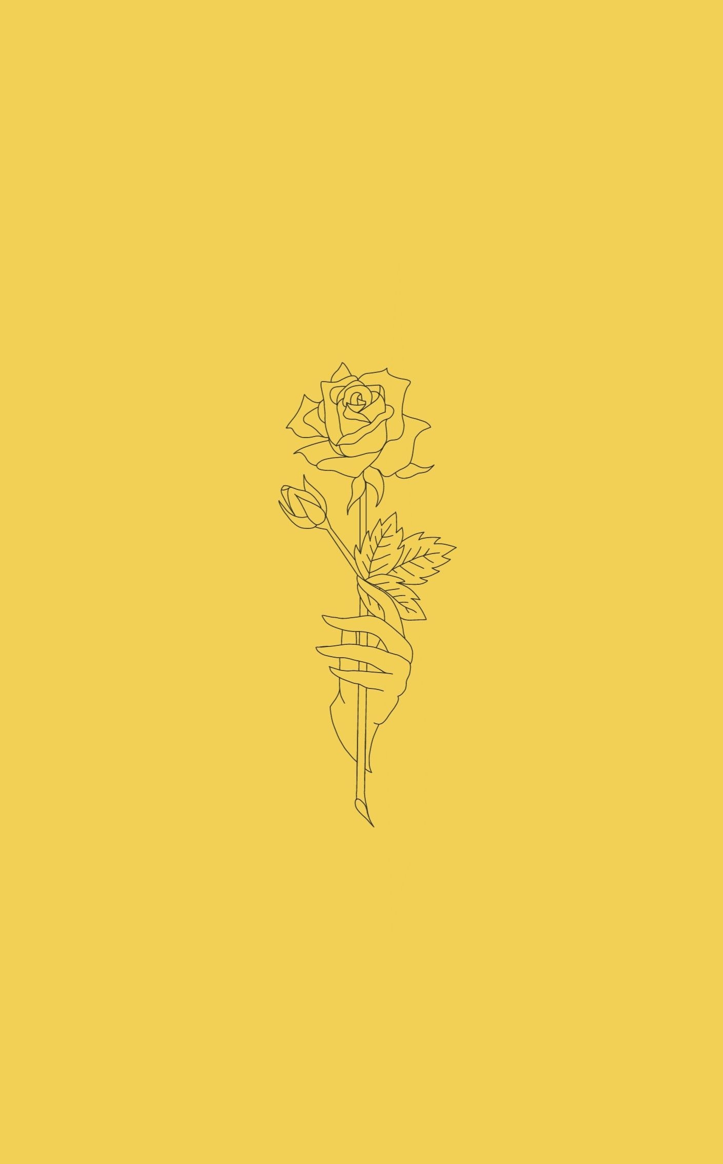 1410x2270 Aesthetic yellow flower wallpaper. Flower drawing, Yellow flower wallpaper, Flower drawing tumblr, Phone