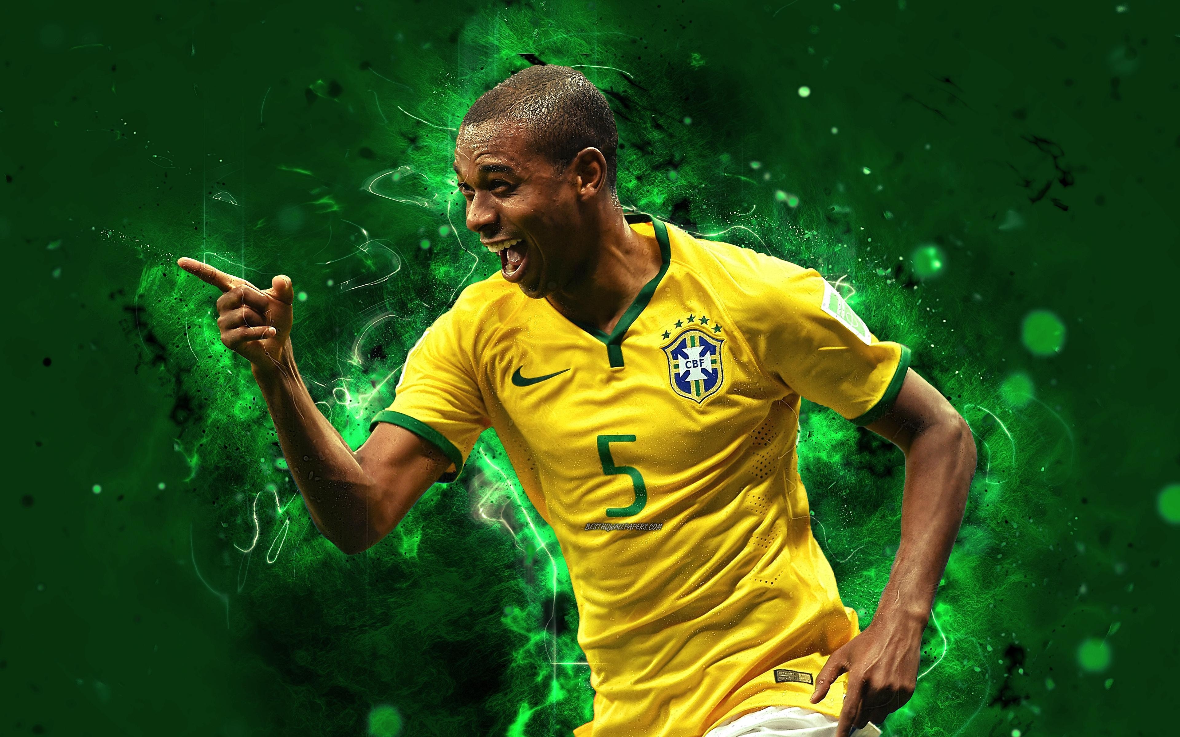 3840x2400 Download wallpaper 4k, Fernandinho, abstract art, Brazil National, Desktop