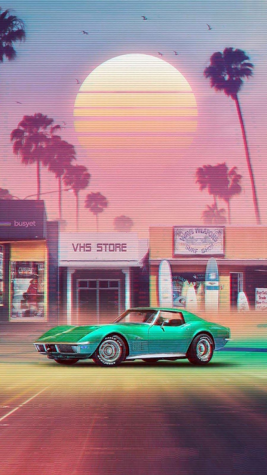 900x1600 retrowave phone wallpaper 1080p, Phone