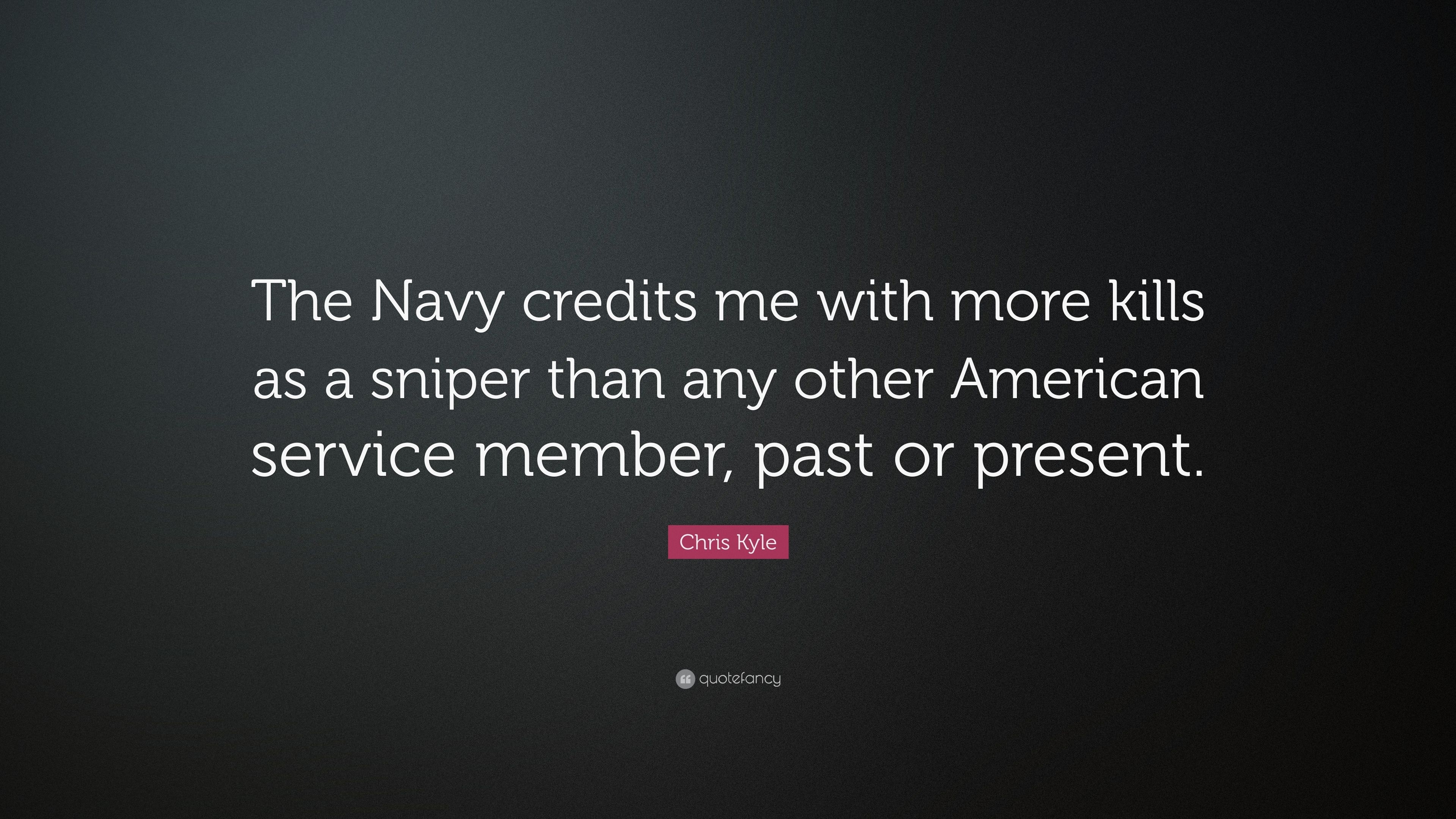 3840x2160 Chris Kyle Quote: “The Navy credits me with more kills as a sniper, Desktop