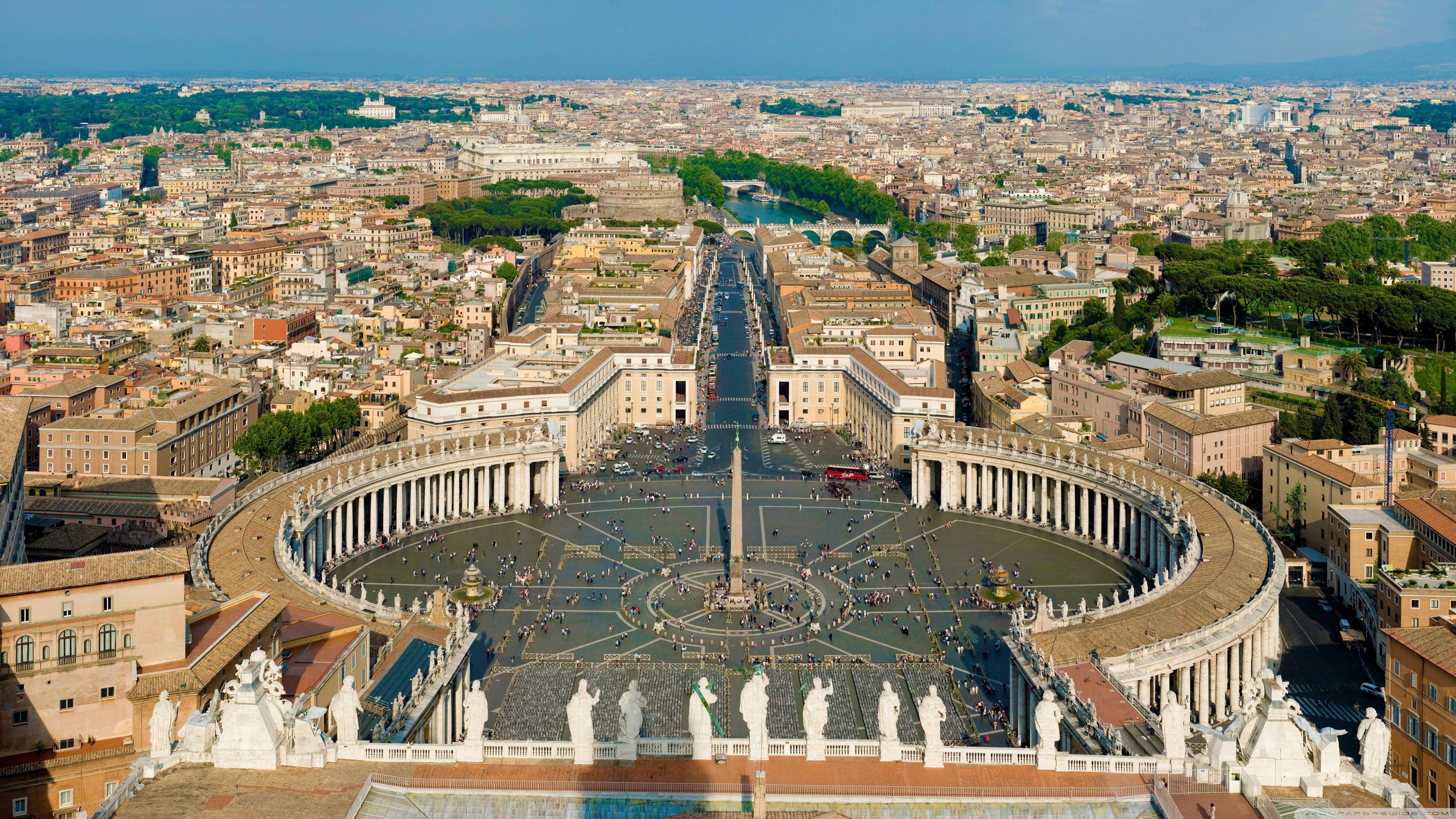 3560x2000 St Peter's Square Rome ❤ 4K HD Desktop Wallpaper for 4K Ultra HD TV, Desktop