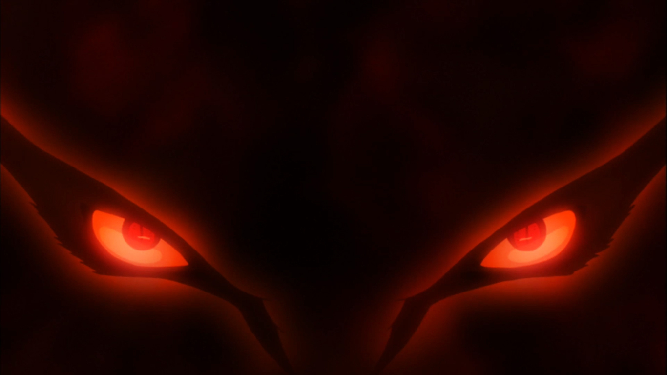 1370x770 Eye, Nine Tails Naruto, Desktop