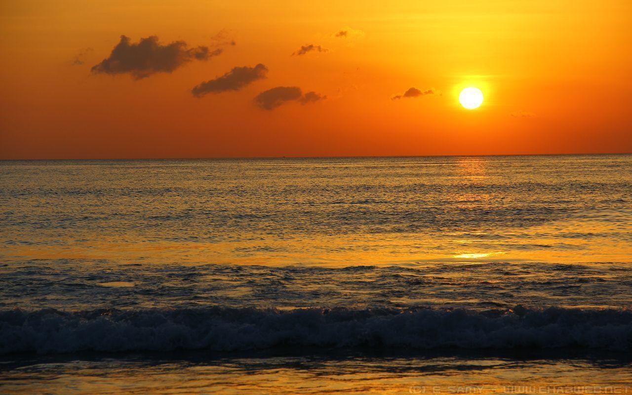 1280x800 Sunset on Karon Beach Beach Wallpaper, Desktop