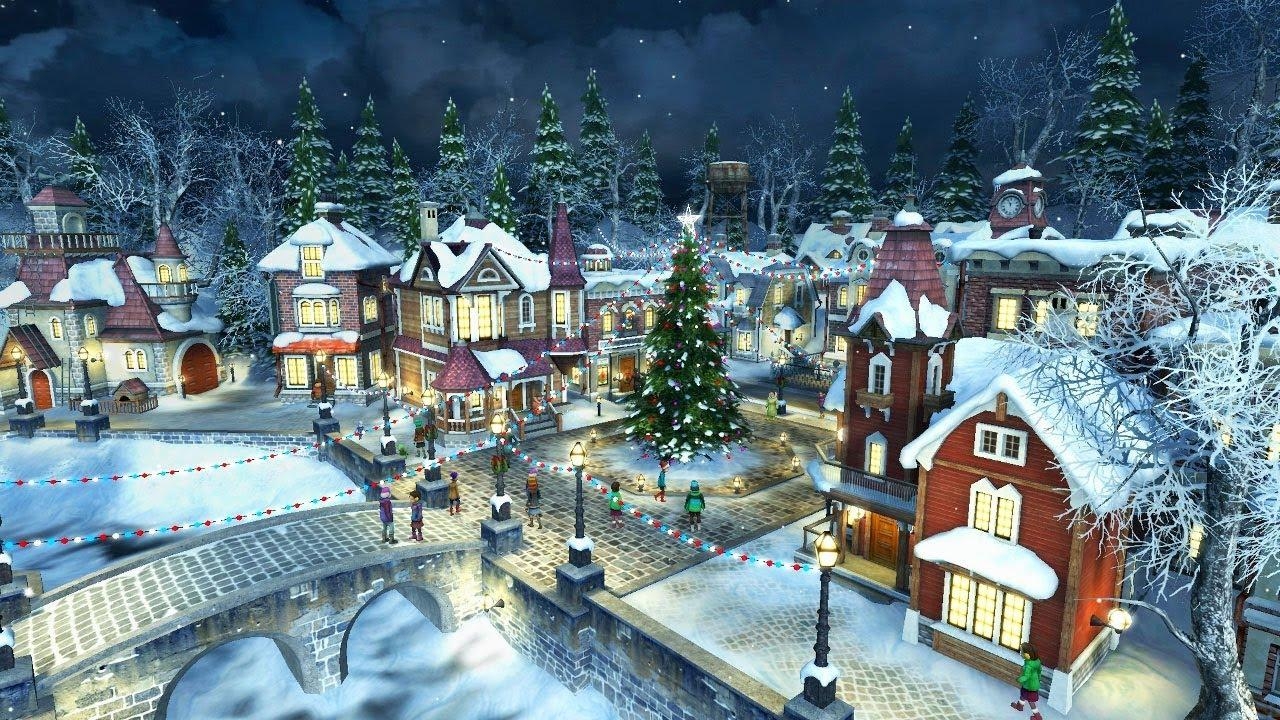 1280x720 Snow Village 3D Screensaver & Live Wallpaper HD, Desktop