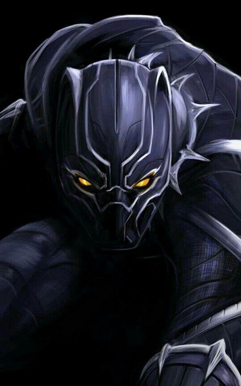 800x1280 3D Black Panther Wallpaper, Phone