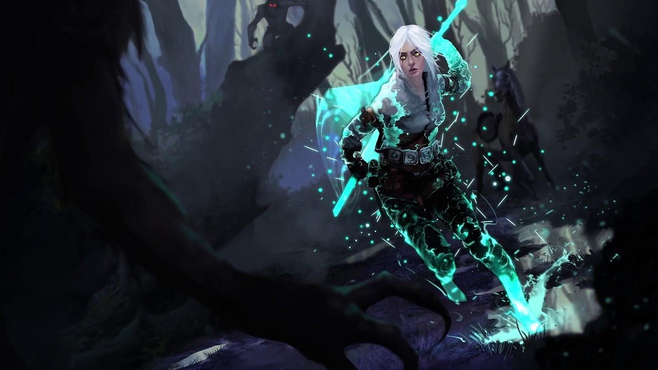 1280x720 Wallpaper Engine] [Witcher] Ciri Dashing into Monsters, Desktop