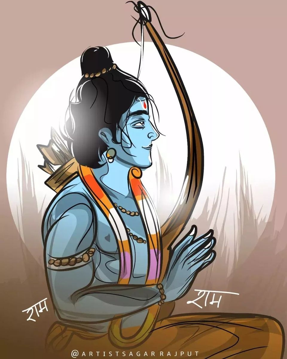 960x1200 Lord Sree Ram. Cartoon wallpaper HD, Phone