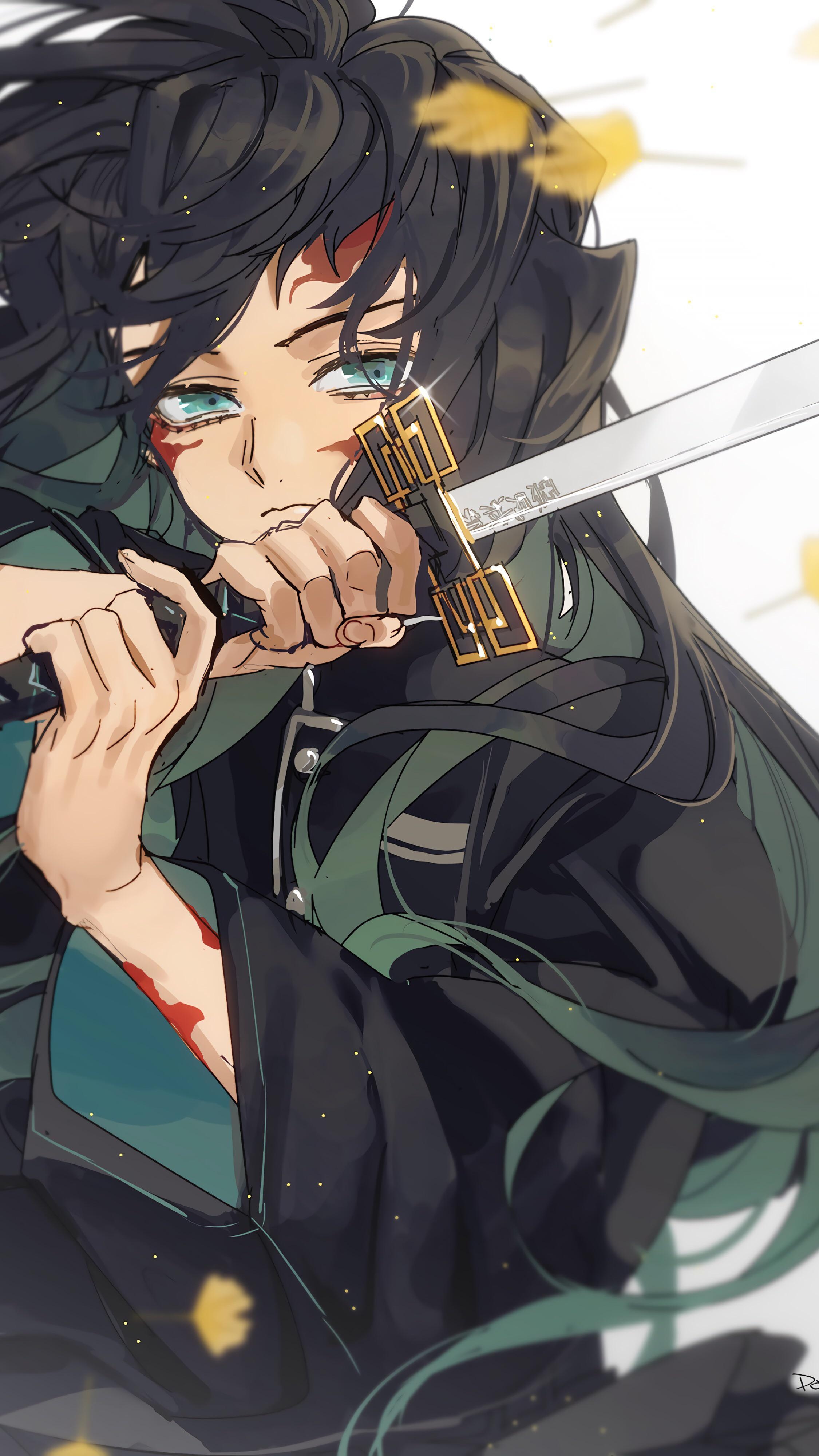 2250x4000 Mist Hashira Muichiro Tokito Demon Slayer: Kimetsu no Yaiba, Phone