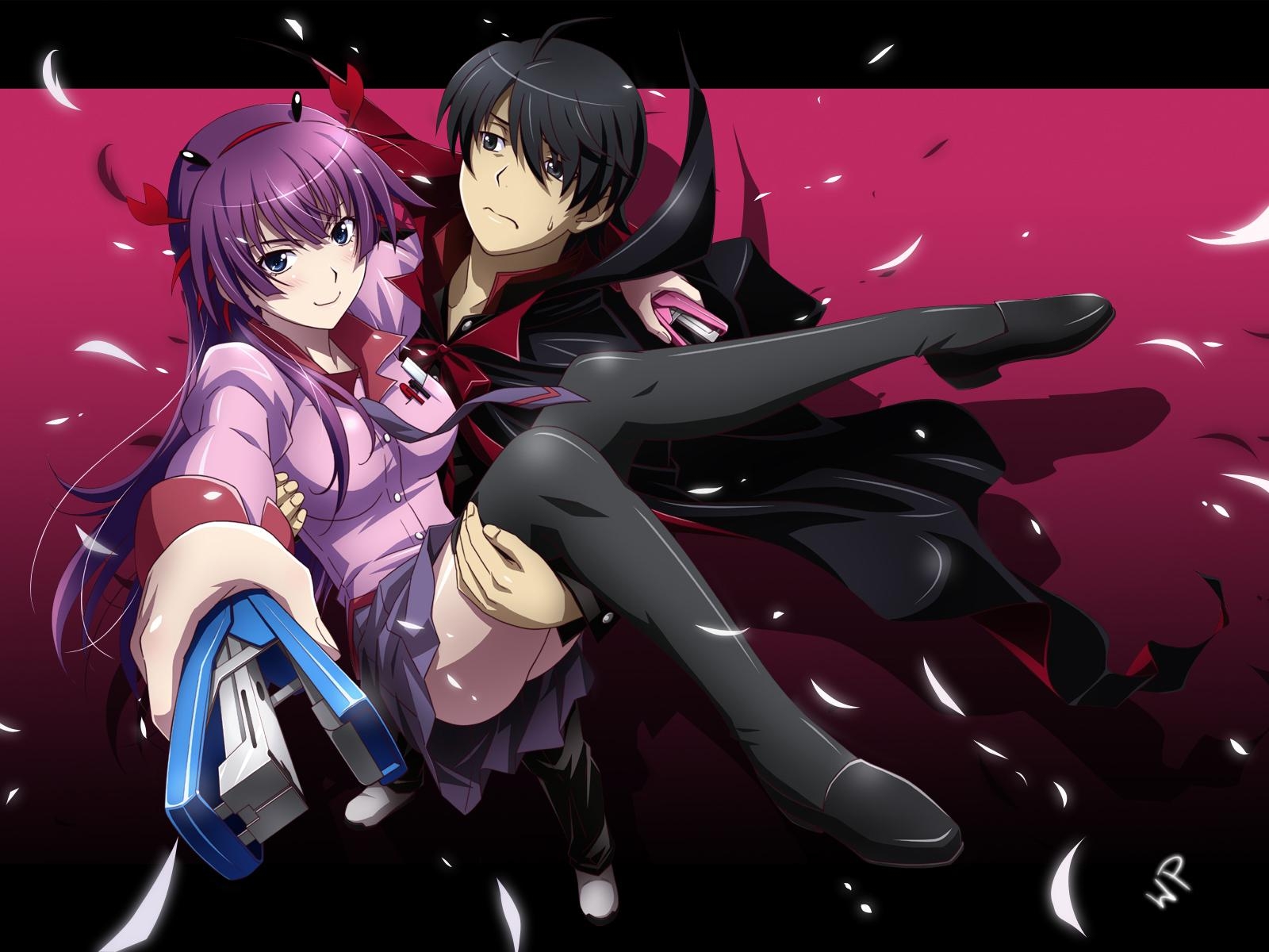 1600x1200 Koyomi Araragi And Hitagi Senjougahara Best Wallpaper 26307, Desktop