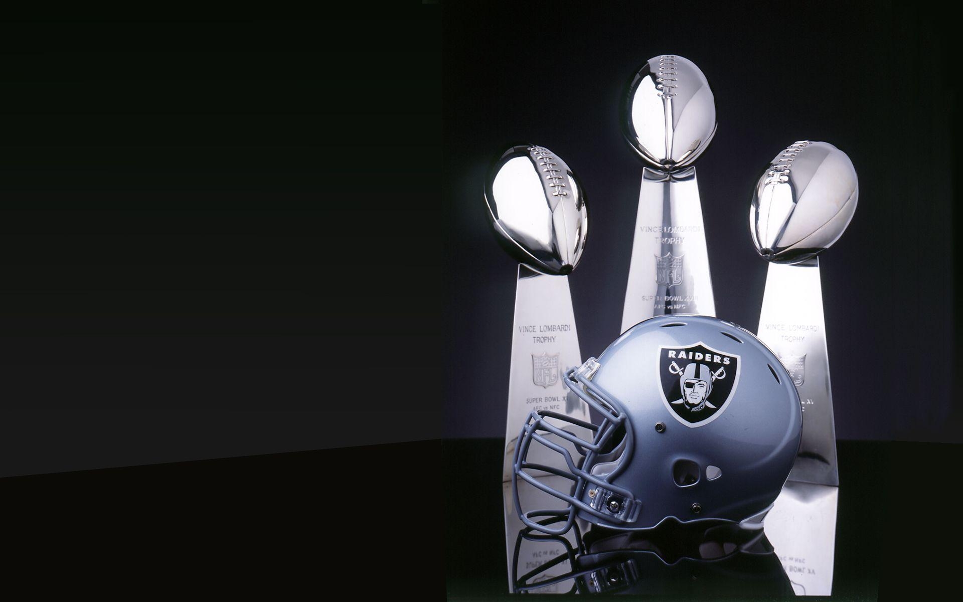 1920x1200 Lombardi Trophies with a Raider Helmet. OakLAnd Raiders, Desktop