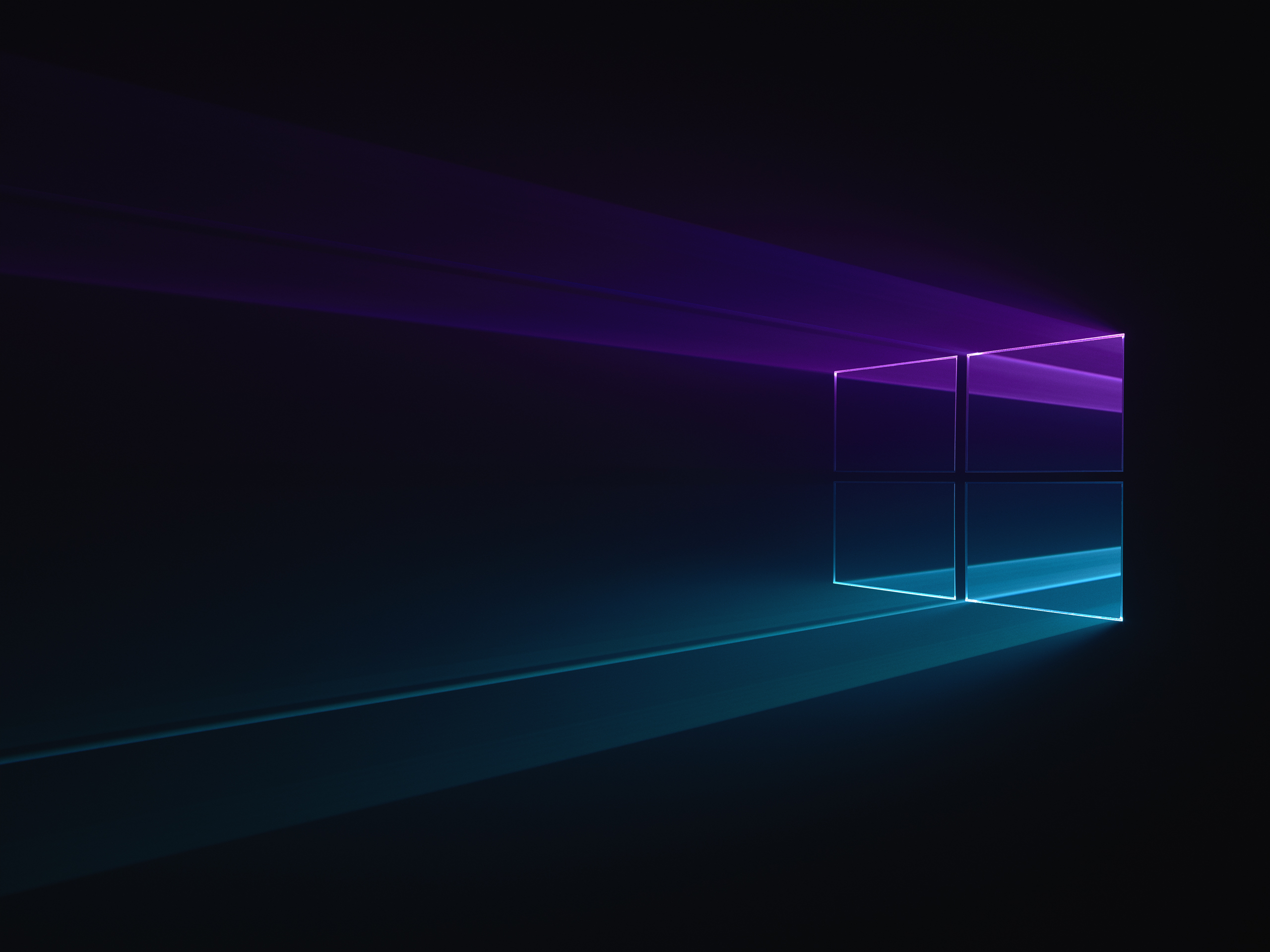 2560x1920 Wallpaper, Windows 10, purple, blue, black, Desktop