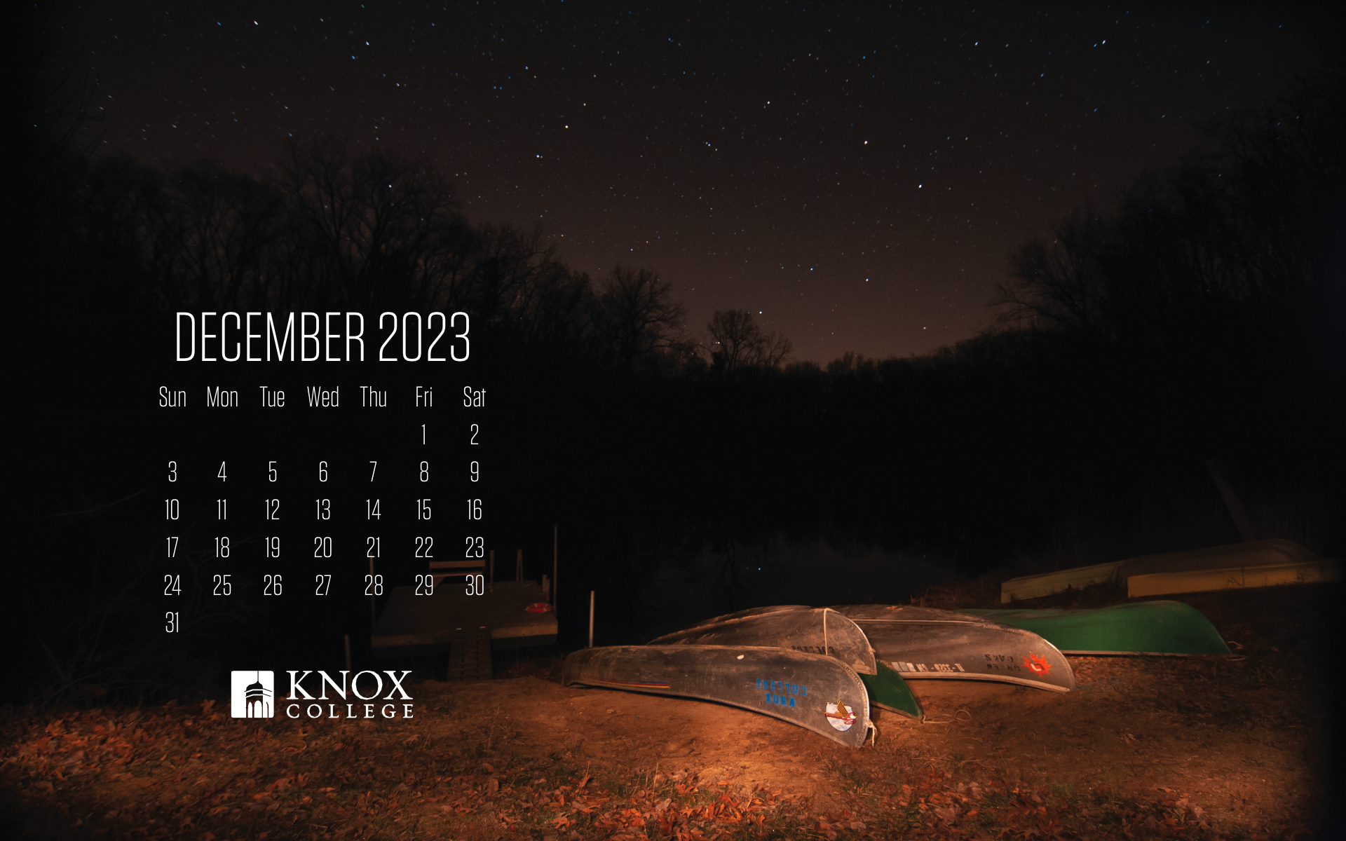 1920x1200 2023 Knox Calendar, Desktop