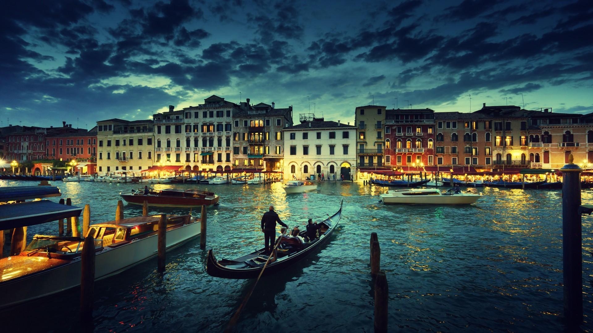 1920x1080 Grand Canal At Dusk HD Wallpaper. Wallpaper Studio 10, Desktop