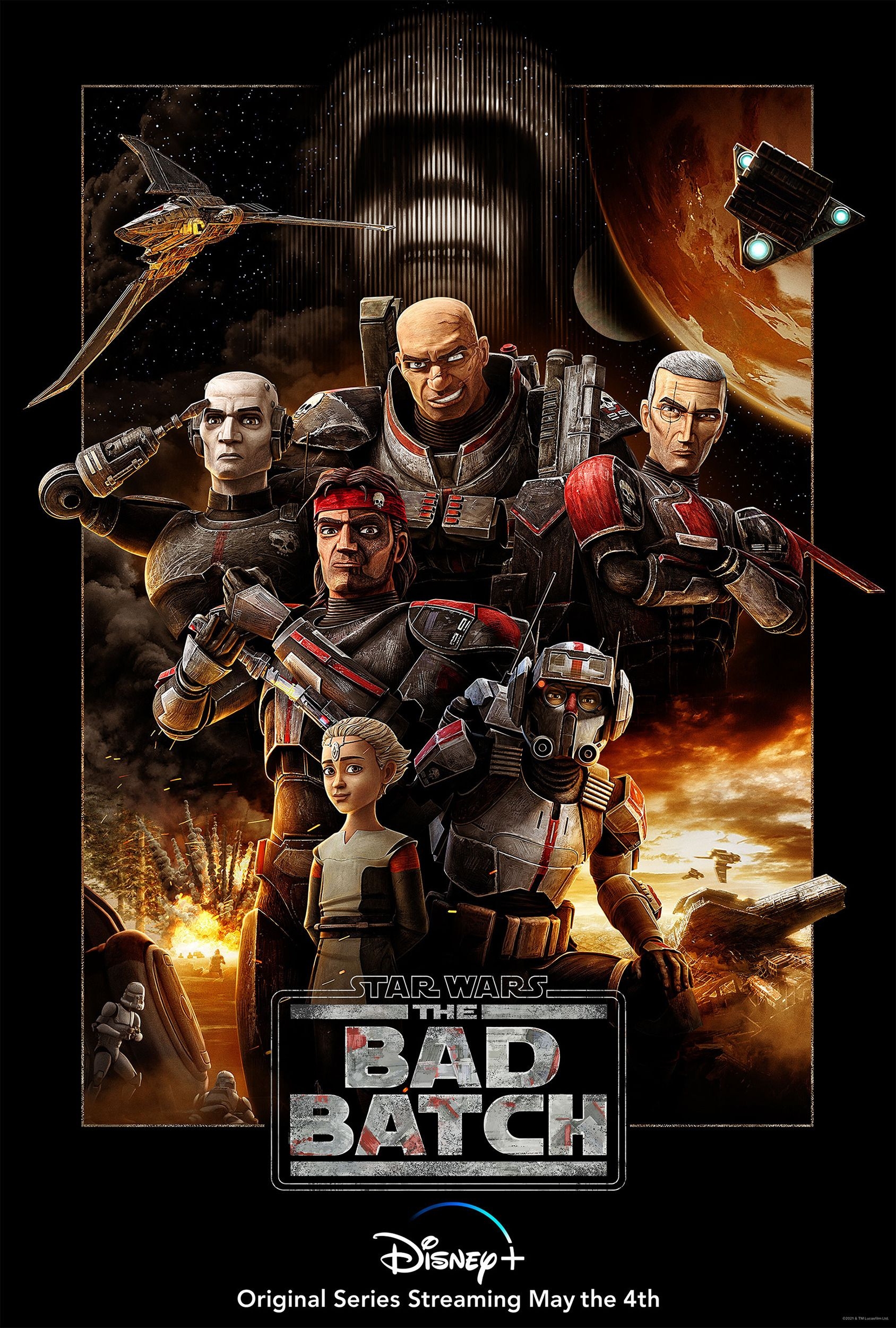 1690x2500 Star Wars: The Bad Batch Season 1. The Clone Wars, Phone