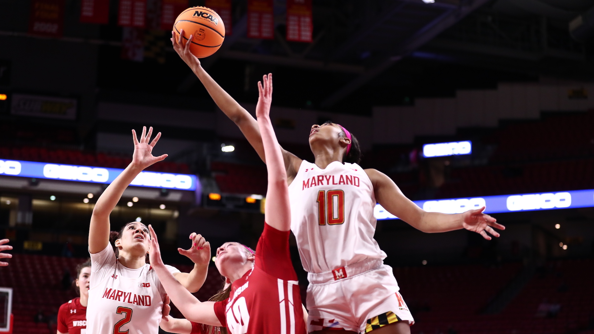 1920x1080 Angel Reese's Basketball of Maryland Athletics, Desktop