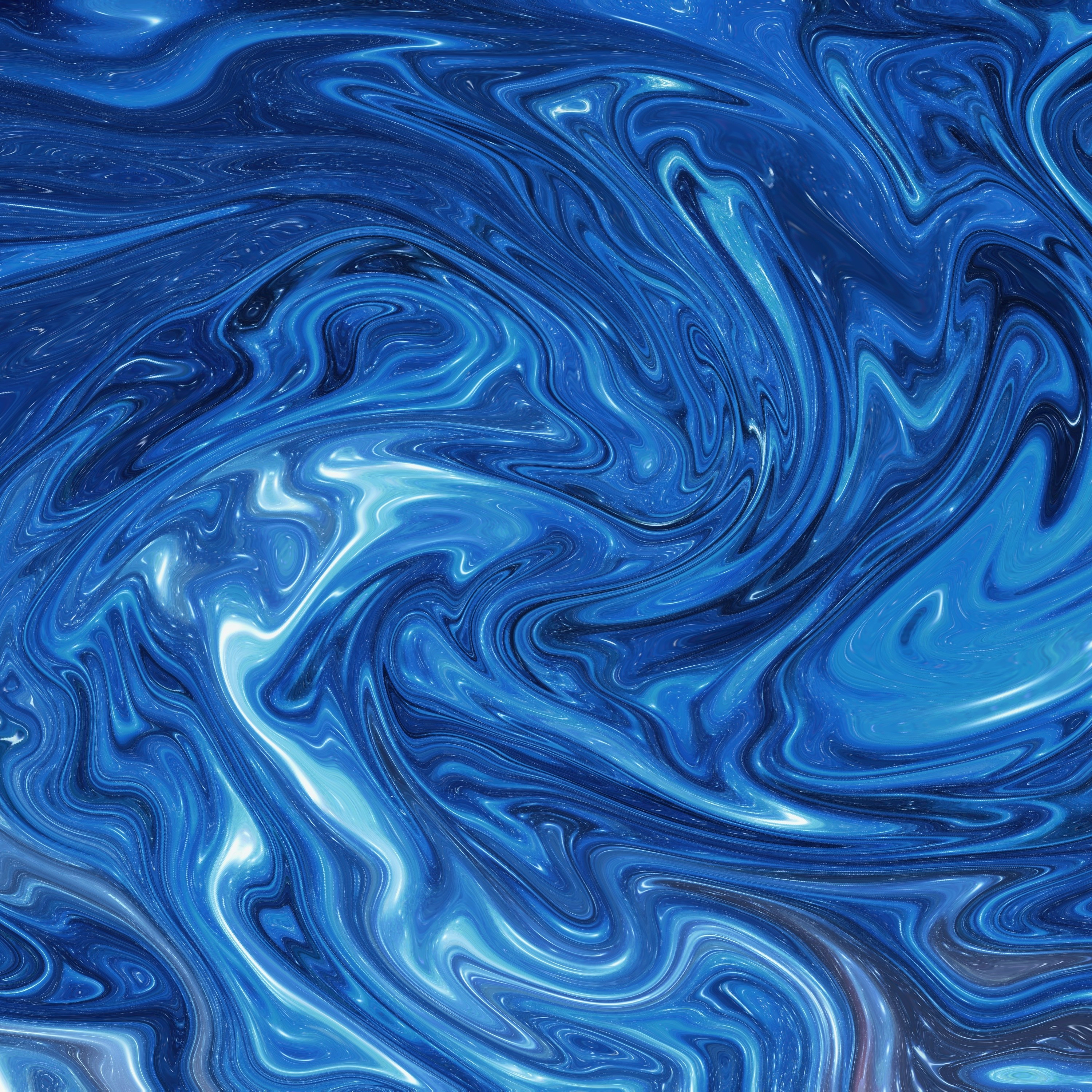 3000x3000 Download  Blue Mix, Shape Wallpaper, Phone