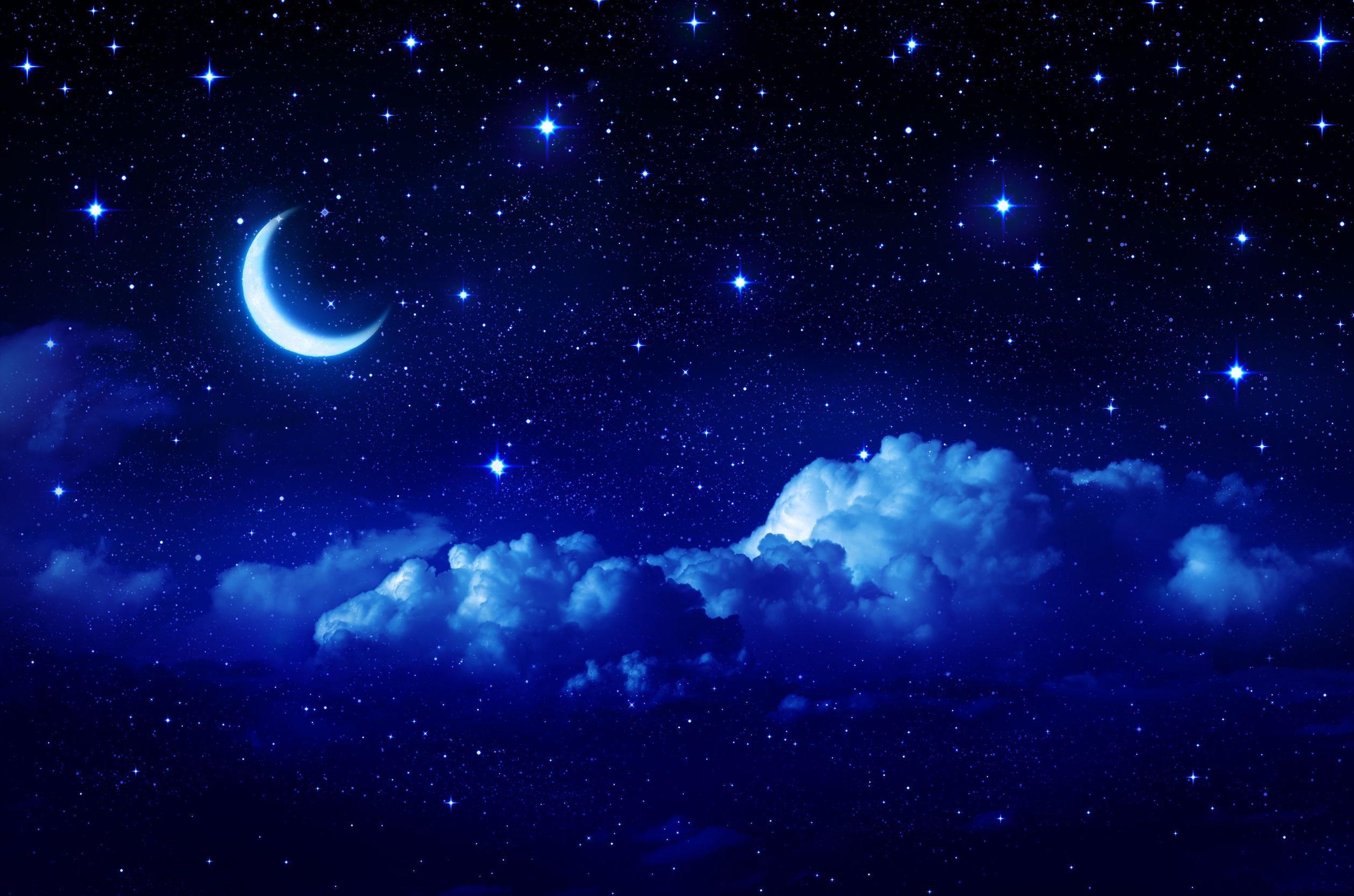 2520x1670 Blue Night Sky Wallpaper Free Download. Night sky, Desktop