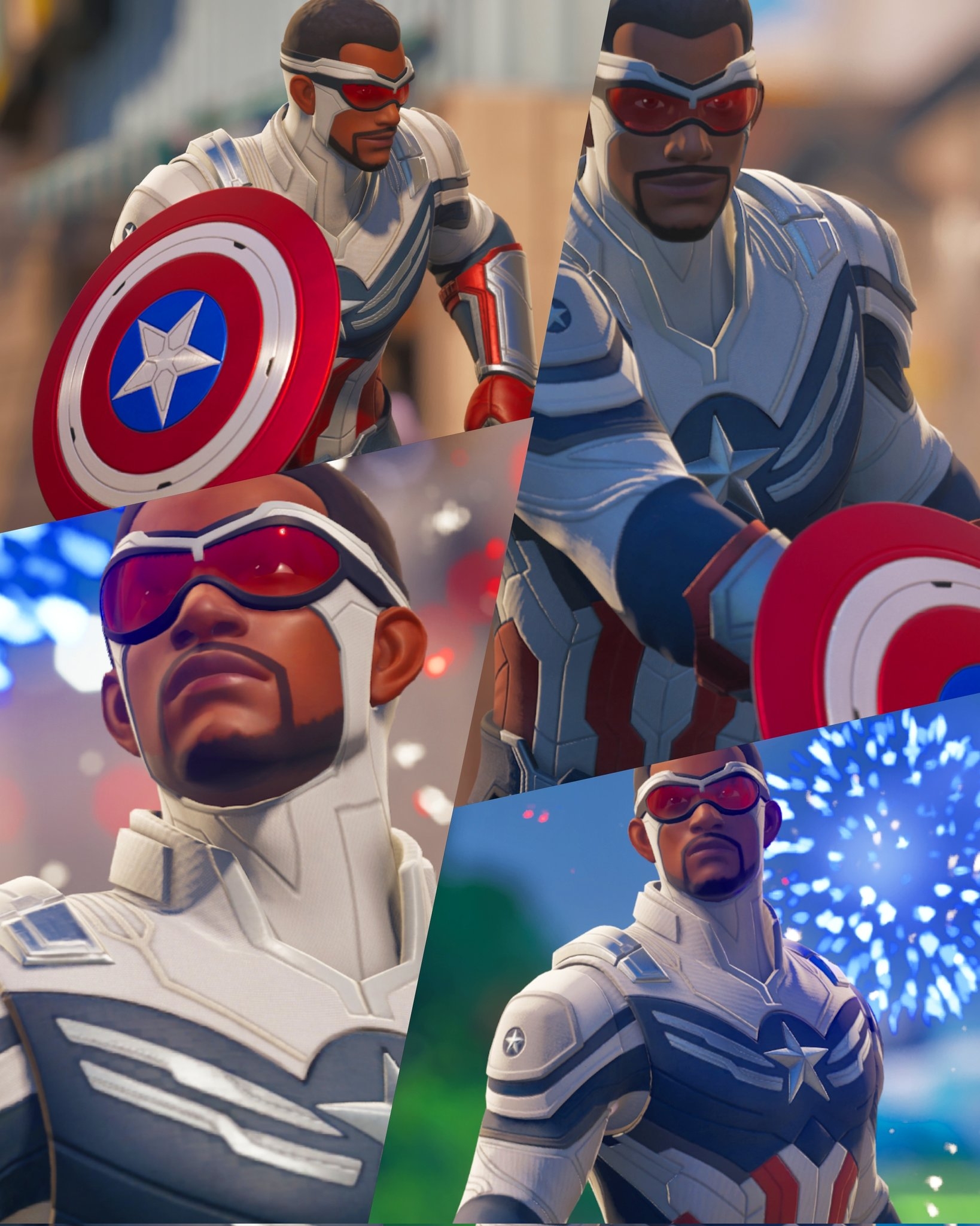 1640x2050 Captain America Wilson Fortnite wallpaper, Phone