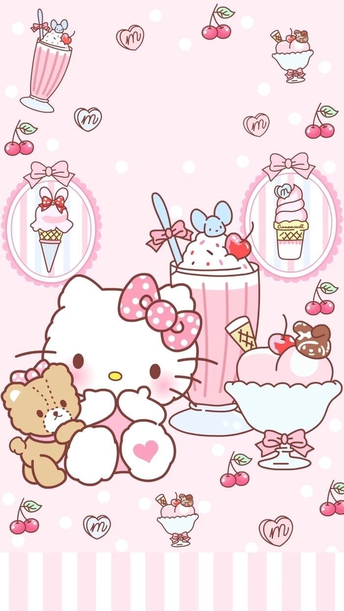 700x1250 Wallpaper hello kitty. Hello kitty fotos, Sanrio hello kitty, Papel de parede da hello kitty, Phone