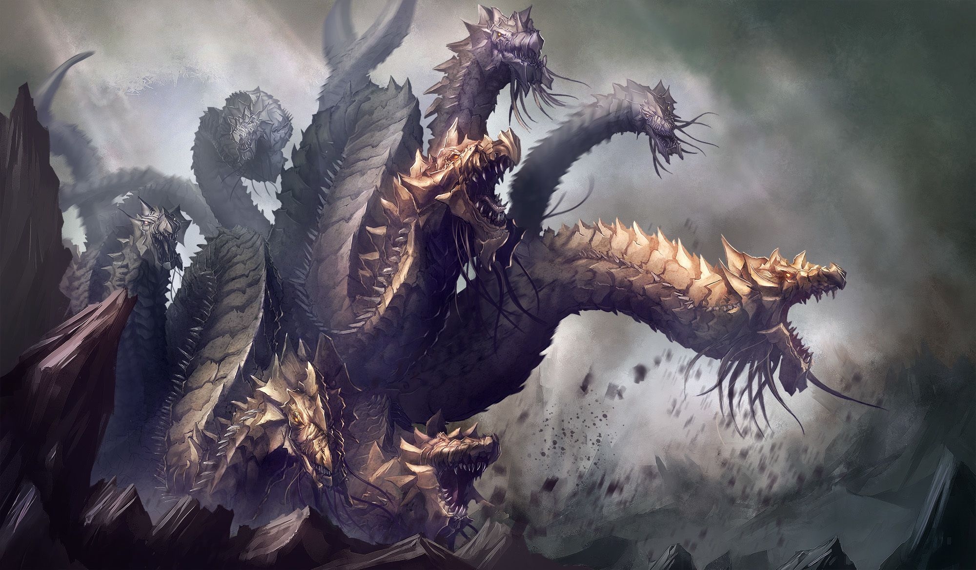 2000x1170 Hydra Dragon Wallpaper Free Hydra Dragon Background, Desktop