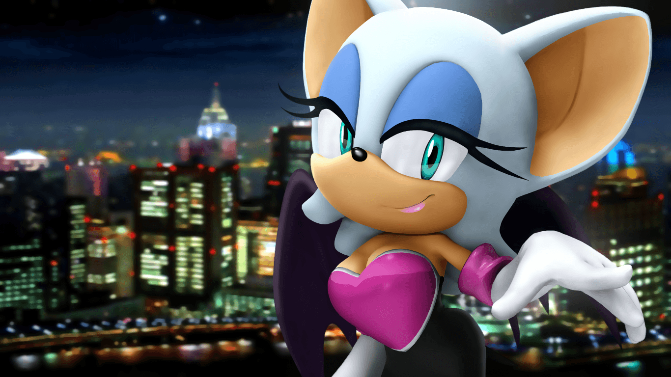 1370x770 Rouge The Bat [5] By Light Rock, Desktop