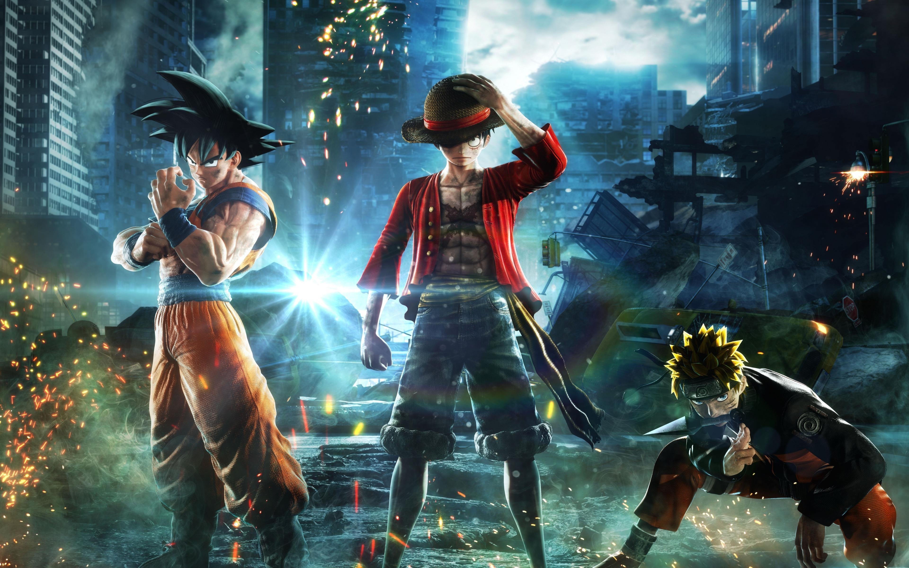 3840x2400 Download  wallpaper jump force, anime video game, goku, Desktop