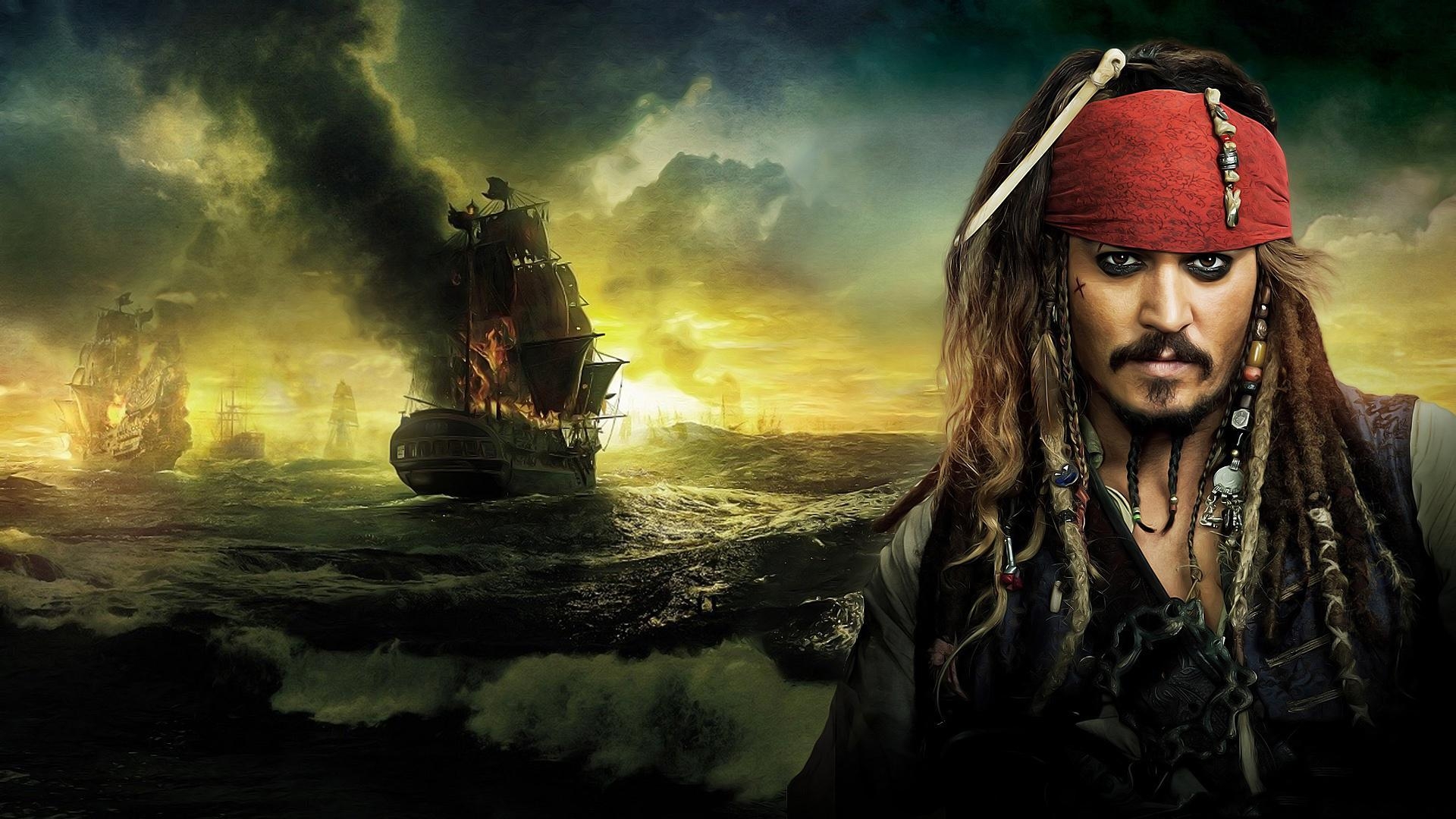 1920x1080 Captain Jack Sparrow Running Wallpaper 10904, Desktop