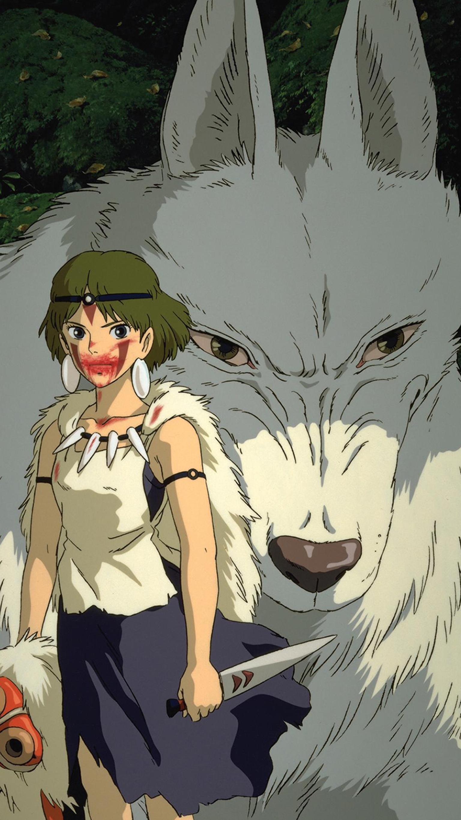 1540x2740 Princess Mononoke (1997) Phone Wallpaper, Phone