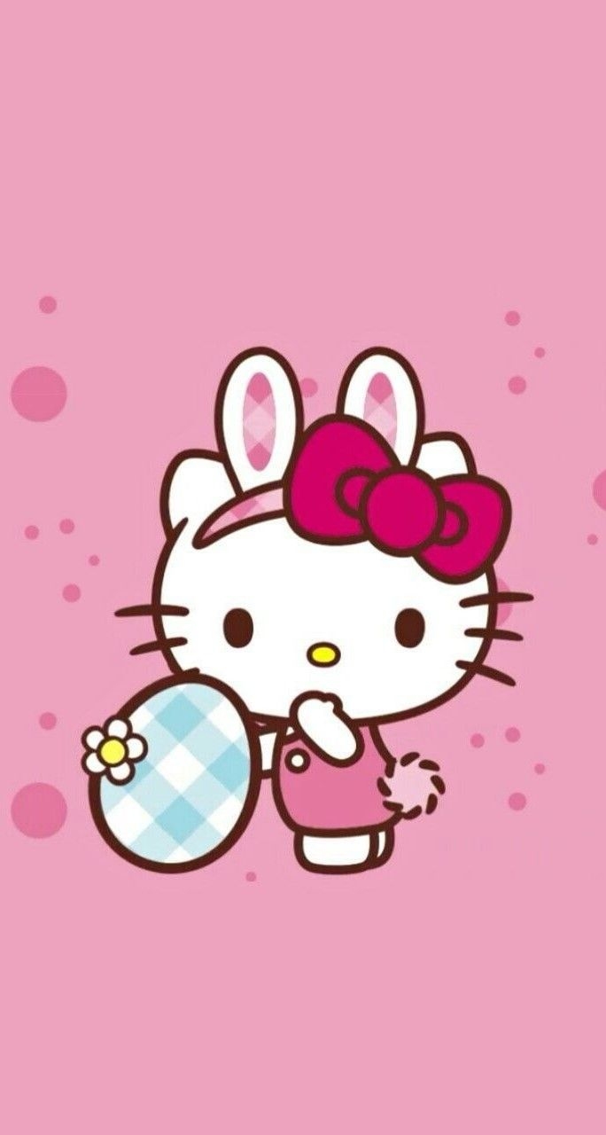 690x1280 Hello Kitty Easter Wallpaper, Phone